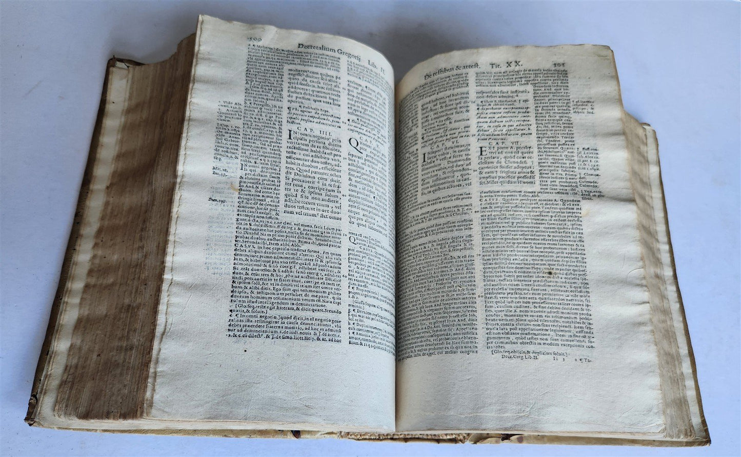 1591 DECRETALS of Pope Gregory IX antique 16th CENTURY