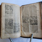 1562 BIBLE ILLUSTRATED antique ORIGINAL PIGSKIN BINDING LATIN BIBLIA SACRA 16 c.