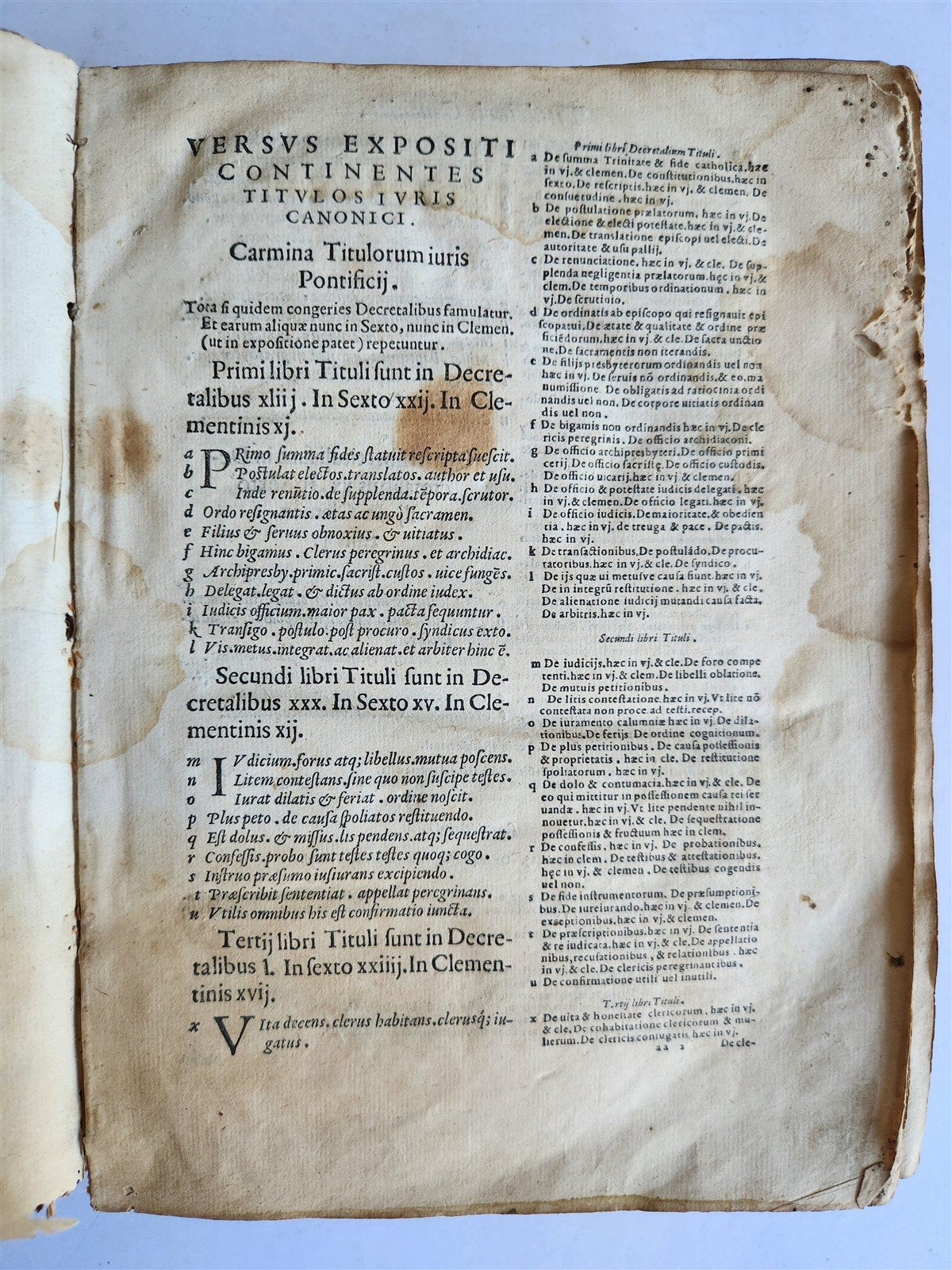 1572 DECRETALS of Pope Gregory IX antique 16th CENTURY CANON LAW