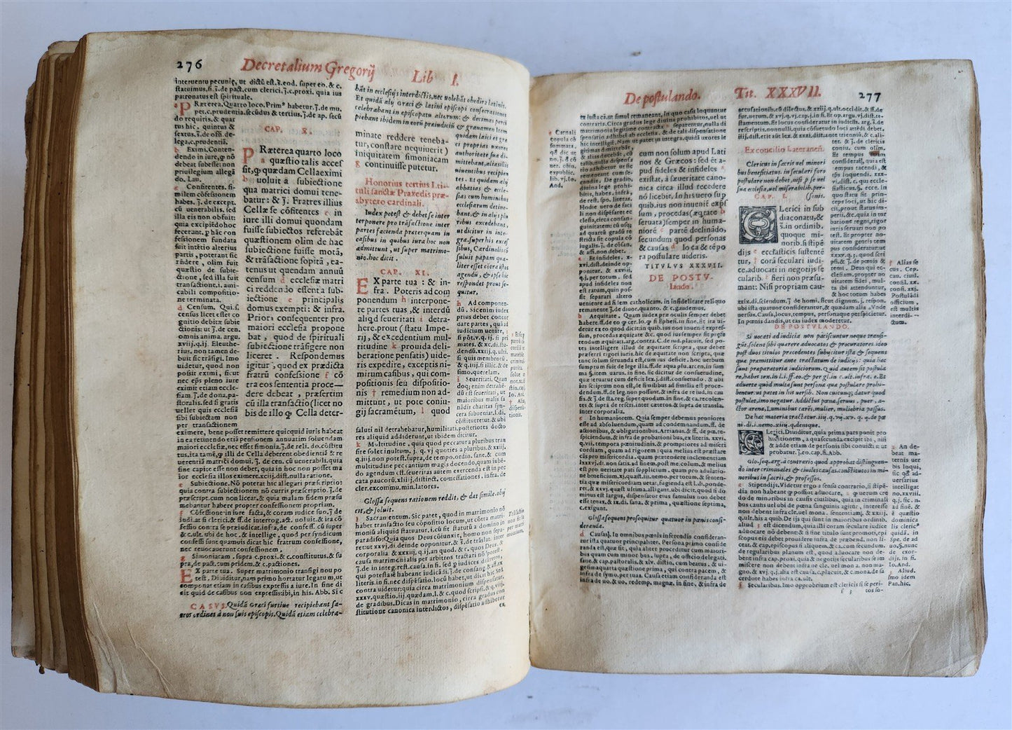 1572 DECRETALS of Pope Gregory IX antique 16th CENTURY CANON LAW