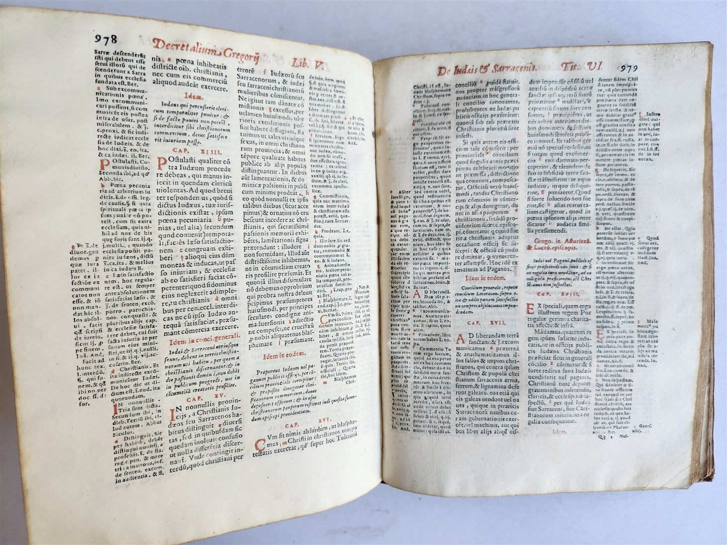 1572 DECRETALS of Pope Gregory IX antique 16th CENTURY CANON LAW