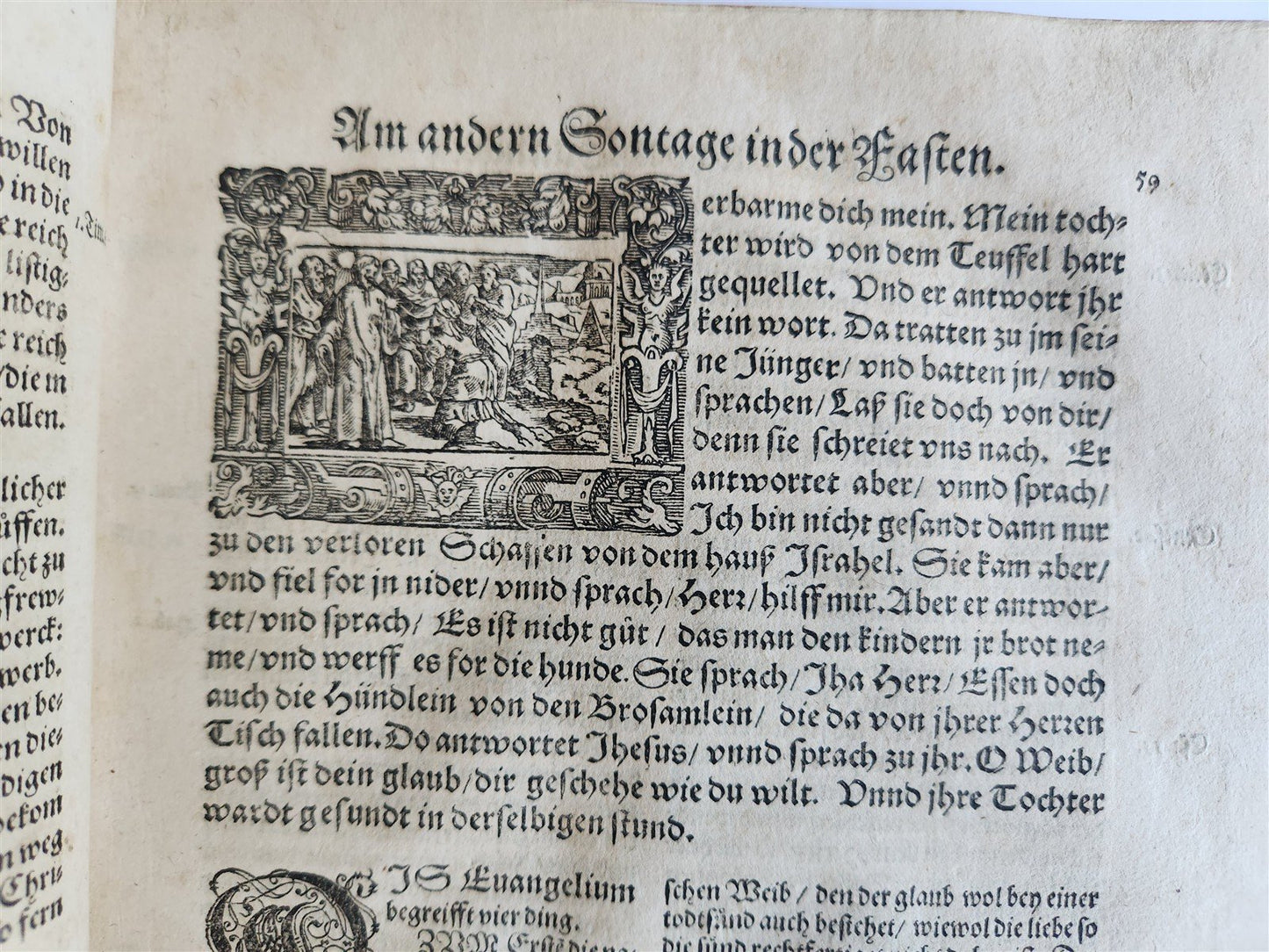 1576 POSTILLA exposition of Epistles & Gospels antique 16th C. ILLUSTRATED FOLIO