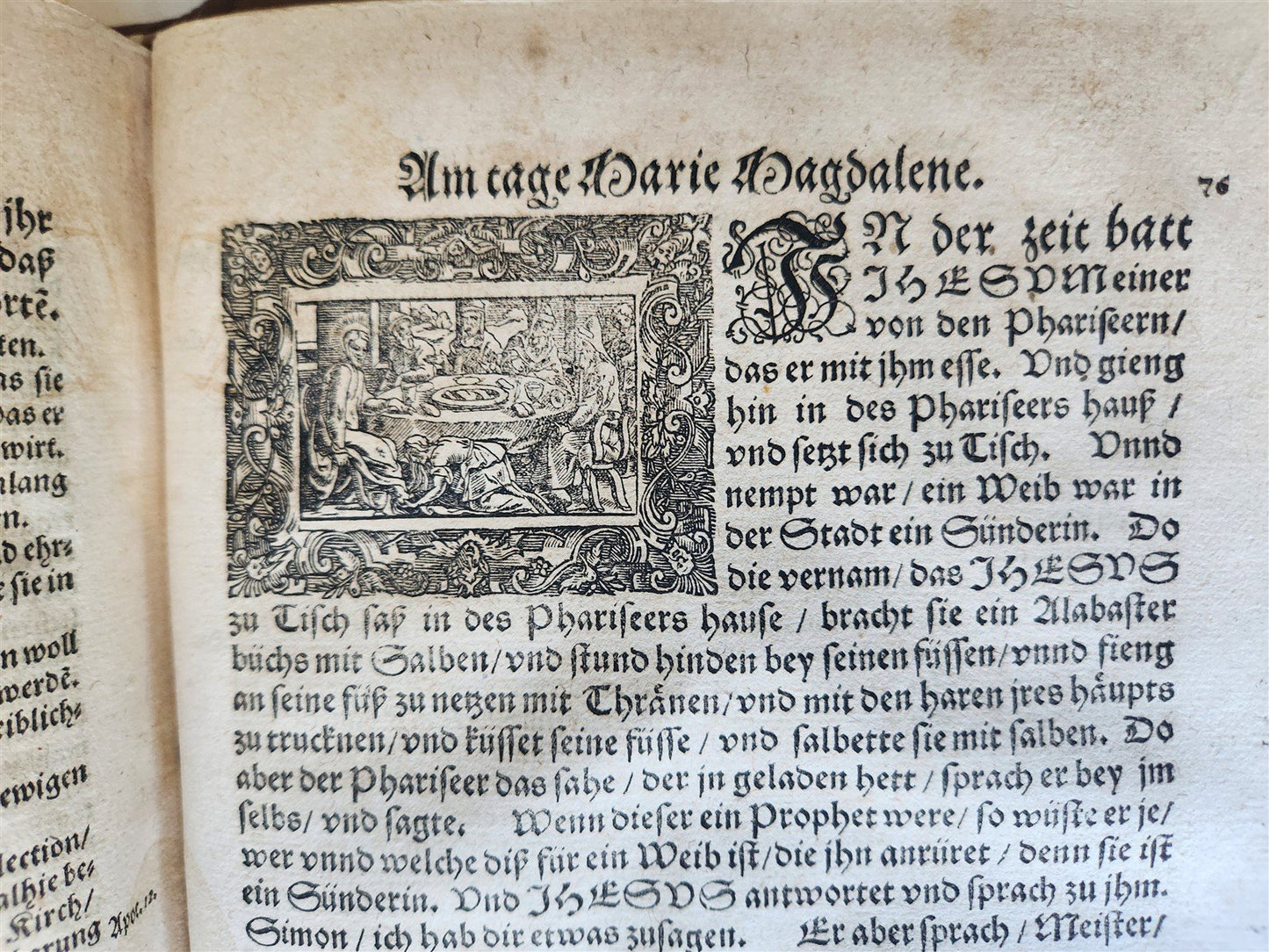 1576 POSTILLA exposition of Epistles & Gospels antique 16th C. ILLUSTRATED FOLIO