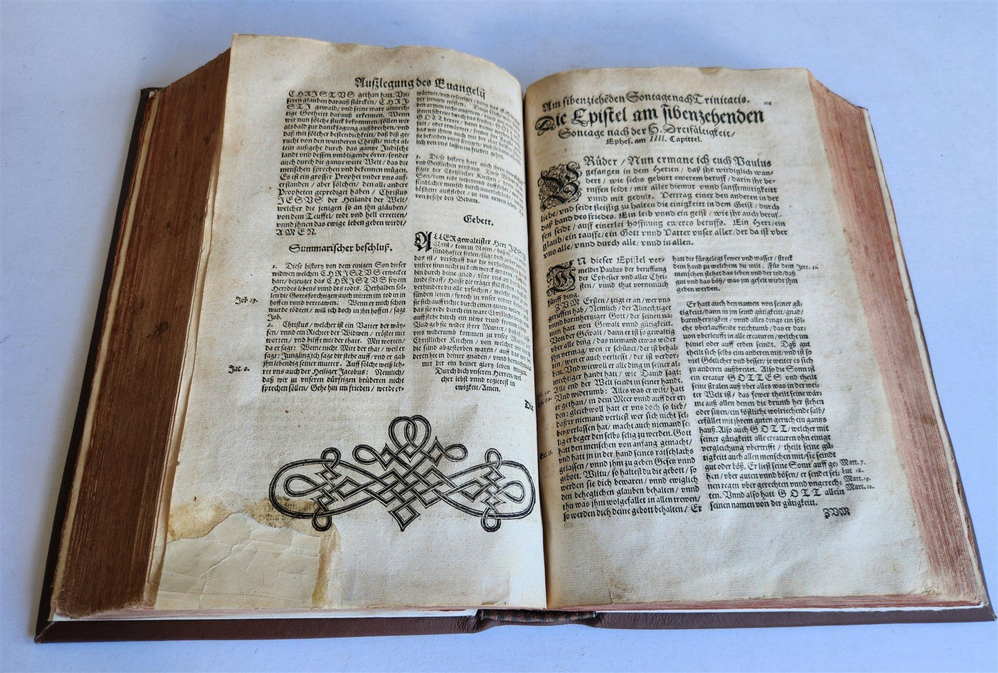 1576 POSTILLA exposition of Epistles & Gospels antique 16th C. ILLUSTRATED FOLIO