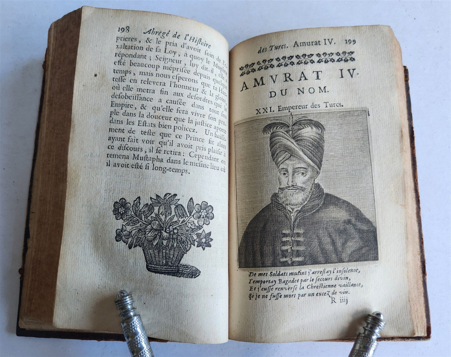 1676 HISTORY of TURKS 2 vols antique ILLUSTRATED 21 PORTRAITS of TURKISH SULTANS