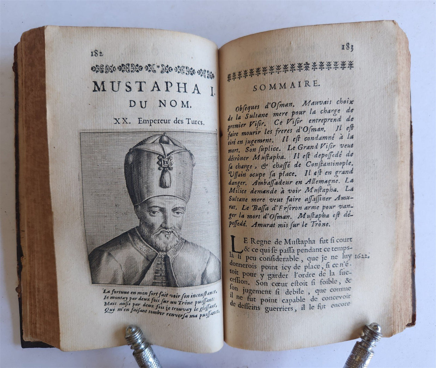 1676 HISTORY of TURKS 2 vols antique ILLUSTRATED 21 PORTRAITS of TURKISH SULTANS