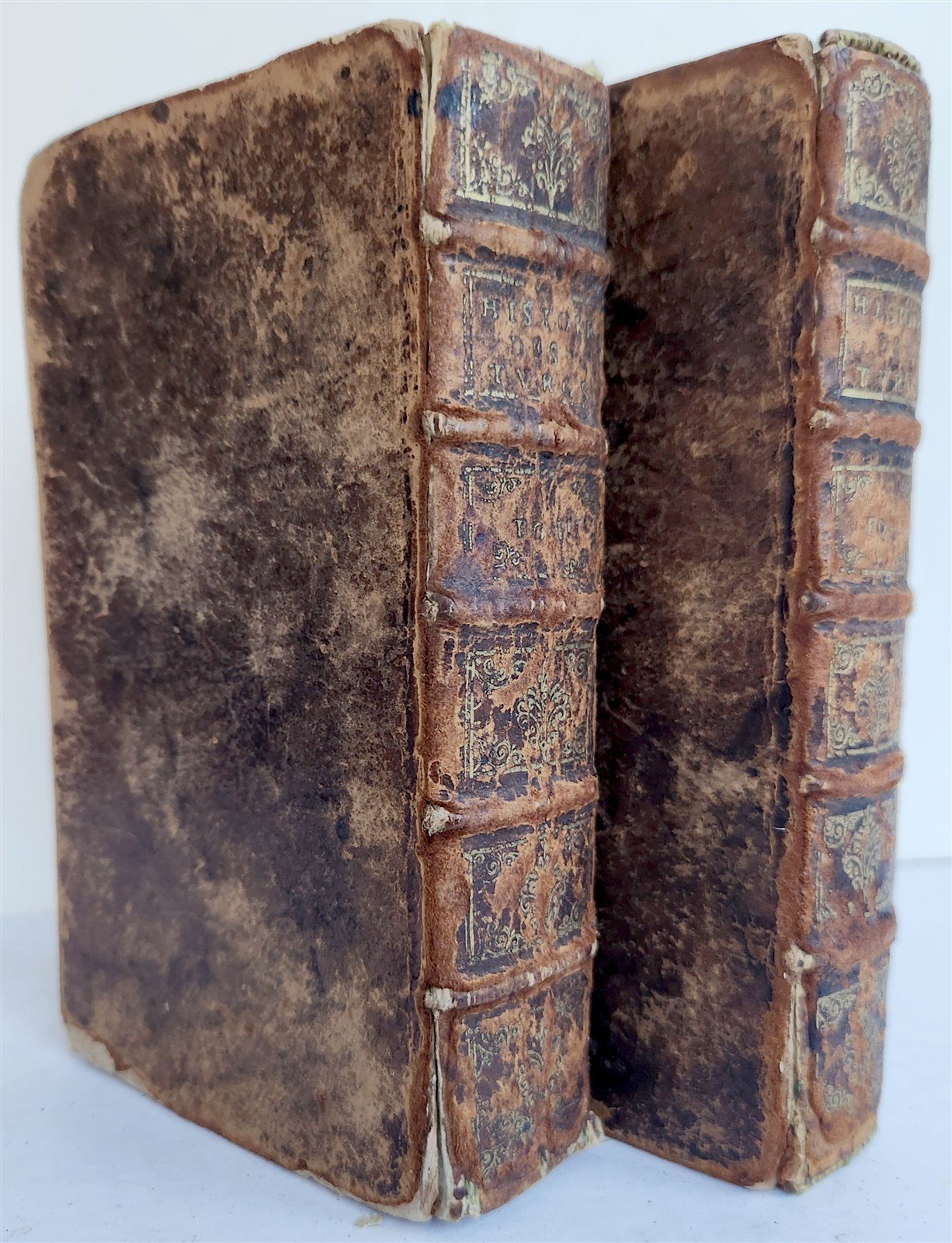 1676 HISTORY of TURKS 2 vols antique ILLUSTRATED 21 PORTRAITS of TURKISH SULTANS