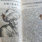 1676 HISTORY of TURKS 2 vols antique ILLUSTRATED 21 PORTRAITS of TURKISH SULTANS