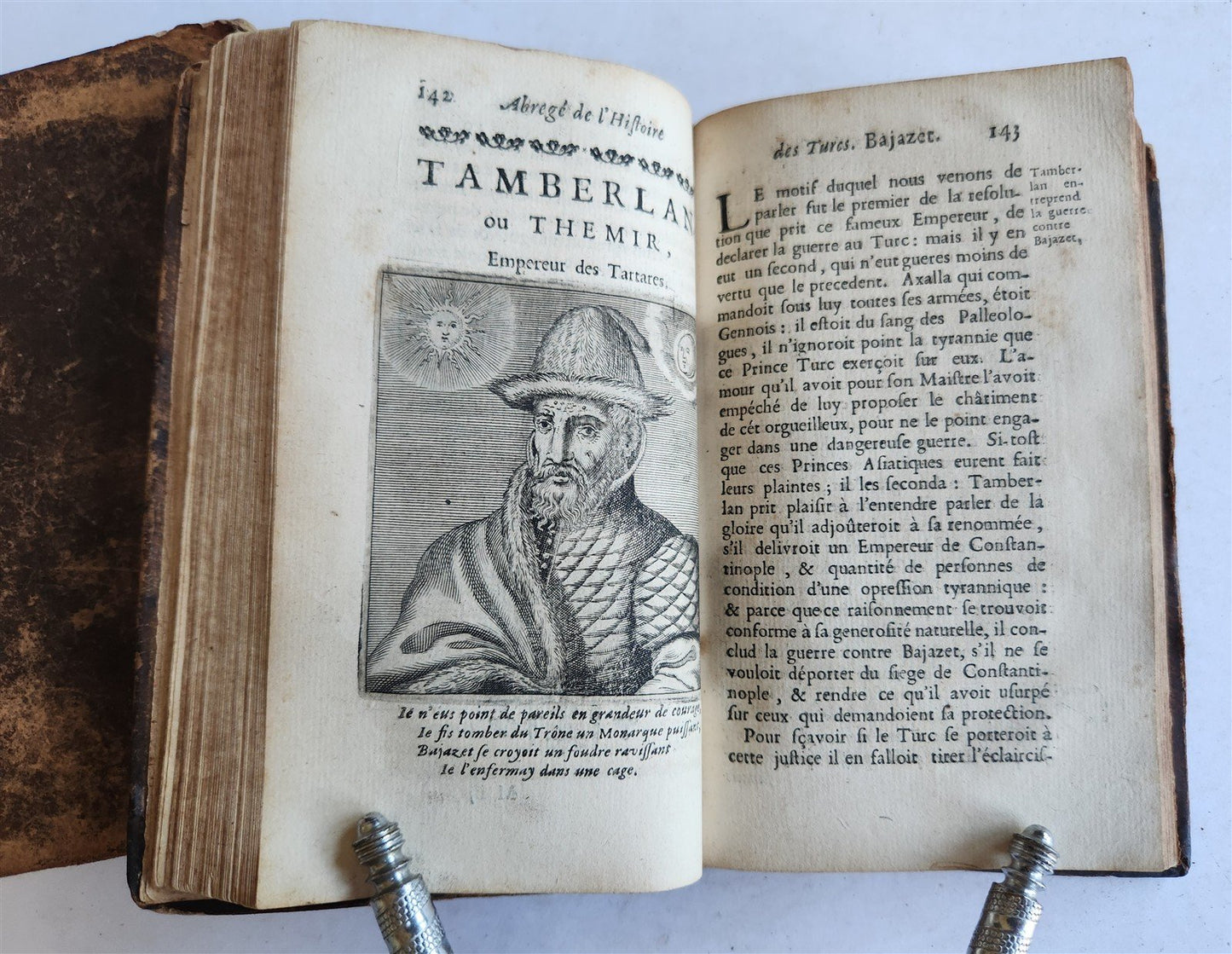 1676 HISTORY of TURKS 2 vols antique ILLUSTRATED 21 PORTRAITS of TURKISH SULTANS