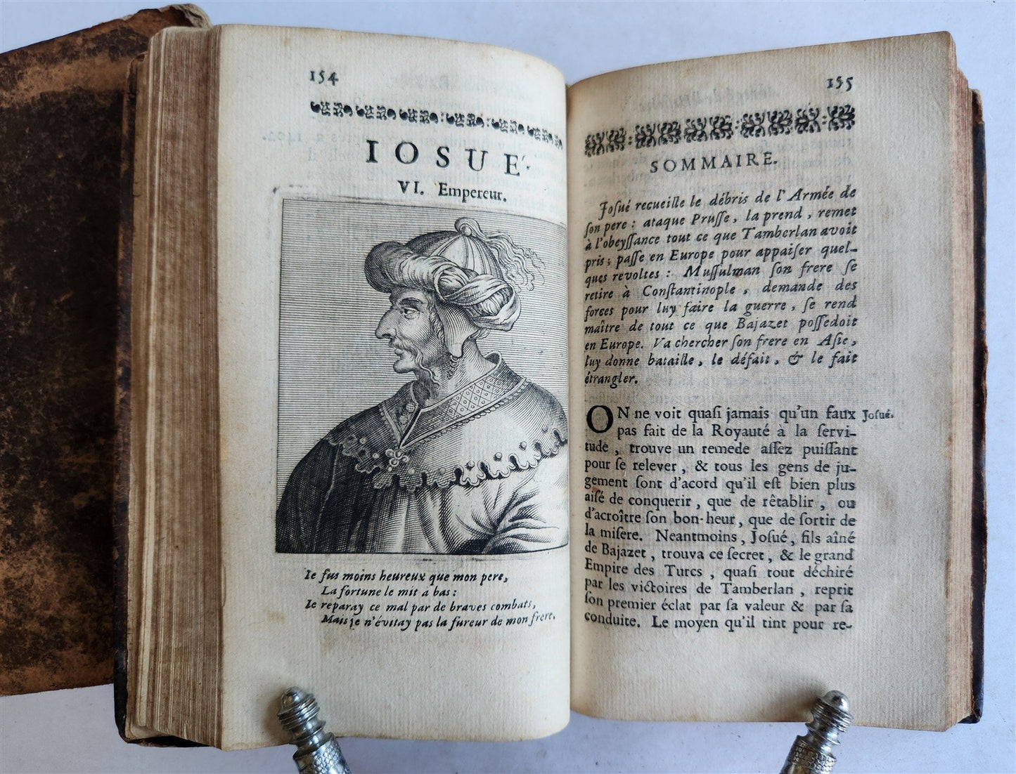 1676 HISTORY of TURKS 2 vols antique ILLUSTRATED 21 PORTRAITS of TURKISH SULTANS