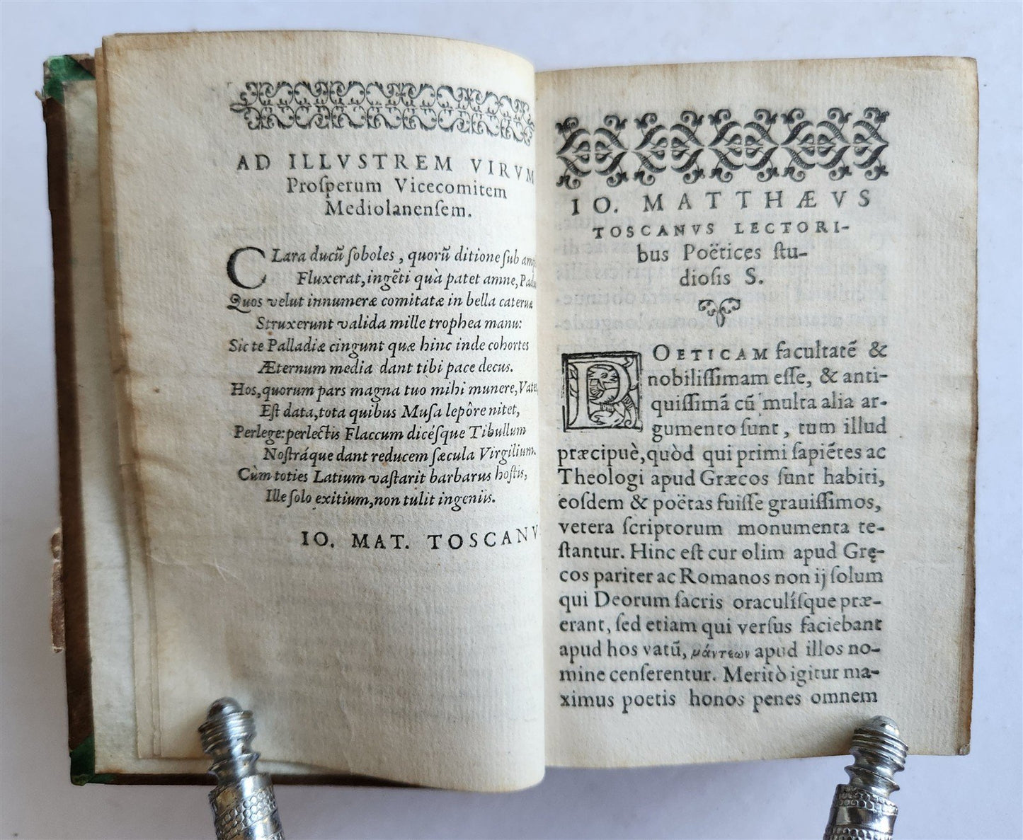 1576 ITALIAN POETRY antique Carmina illustrium poetarum Italorum 16th CENTURY