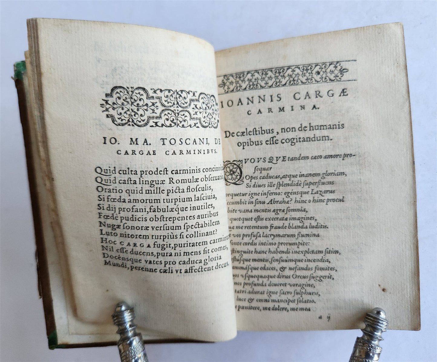 1576 ITALIAN POETRY antique Carmina illustrium poetarum Italorum 16th CENTURY