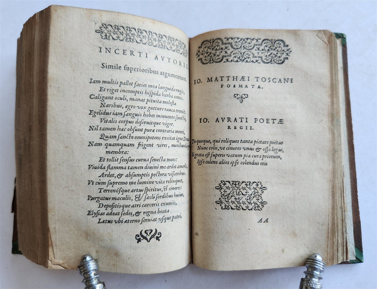 1576 ITALIAN POETRY antique Carmina illustrium poetarum Italorum 16th CENTURY