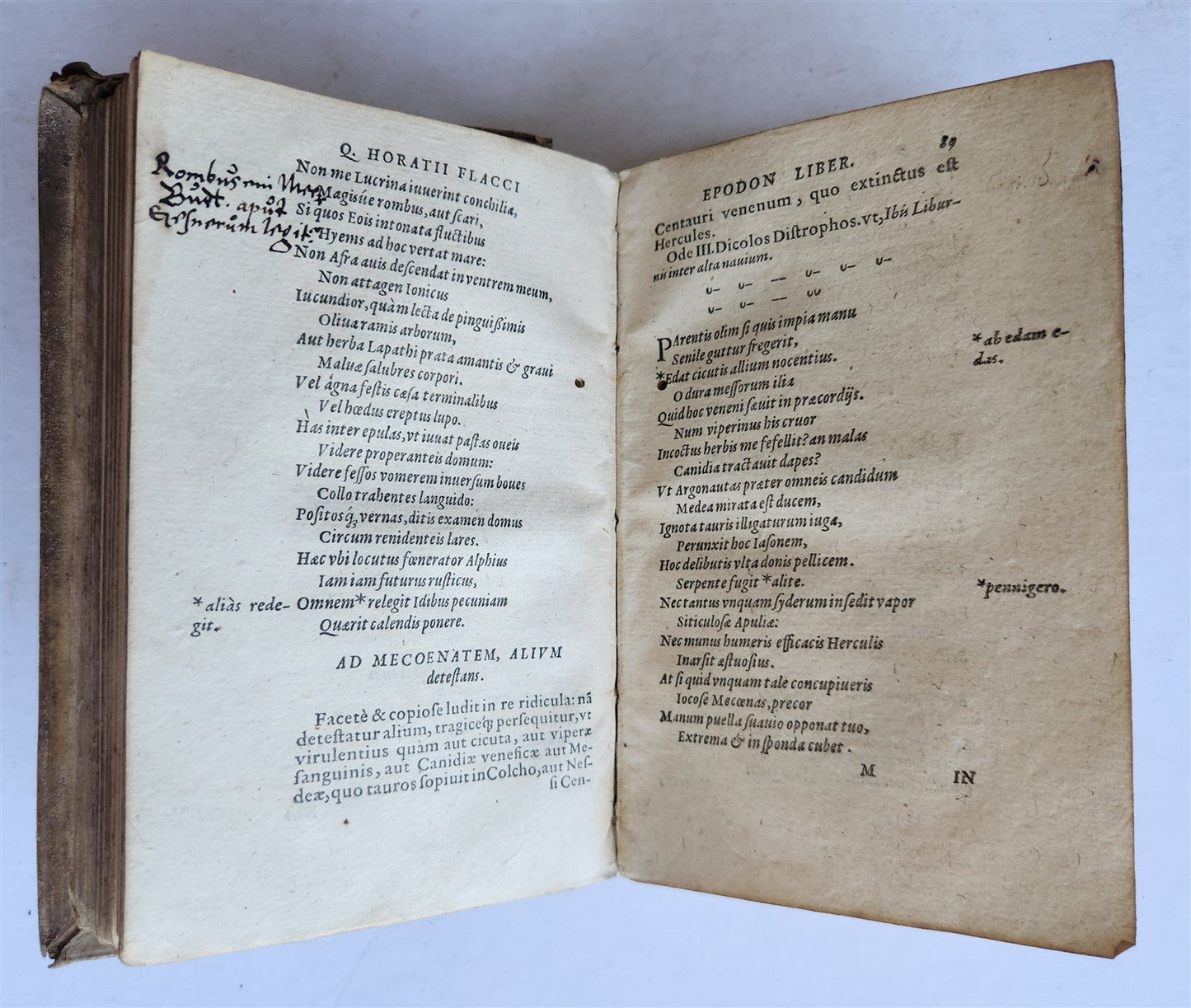 1567 HORACE POETRY antique HAND TOOLED PIGSKIN BINDING 16th CENTURY