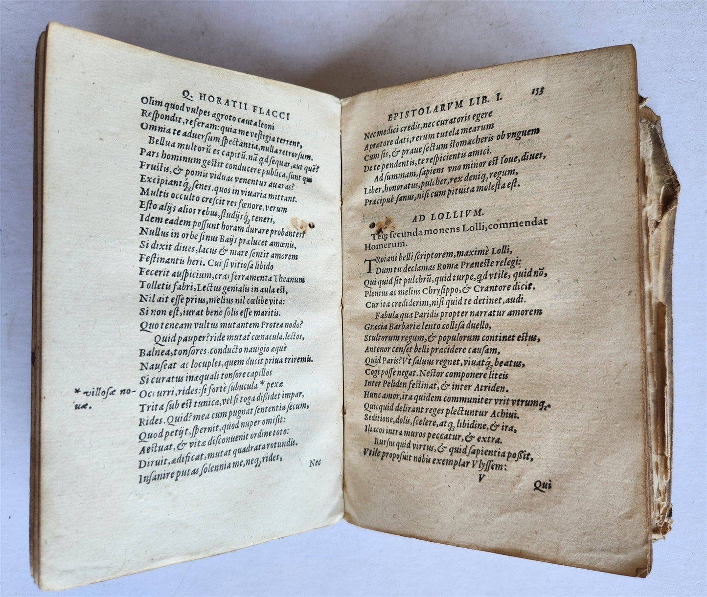 1567 HORACE POETRY antique HAND TOOLED PIGSKIN BINDING 16th CENTURY