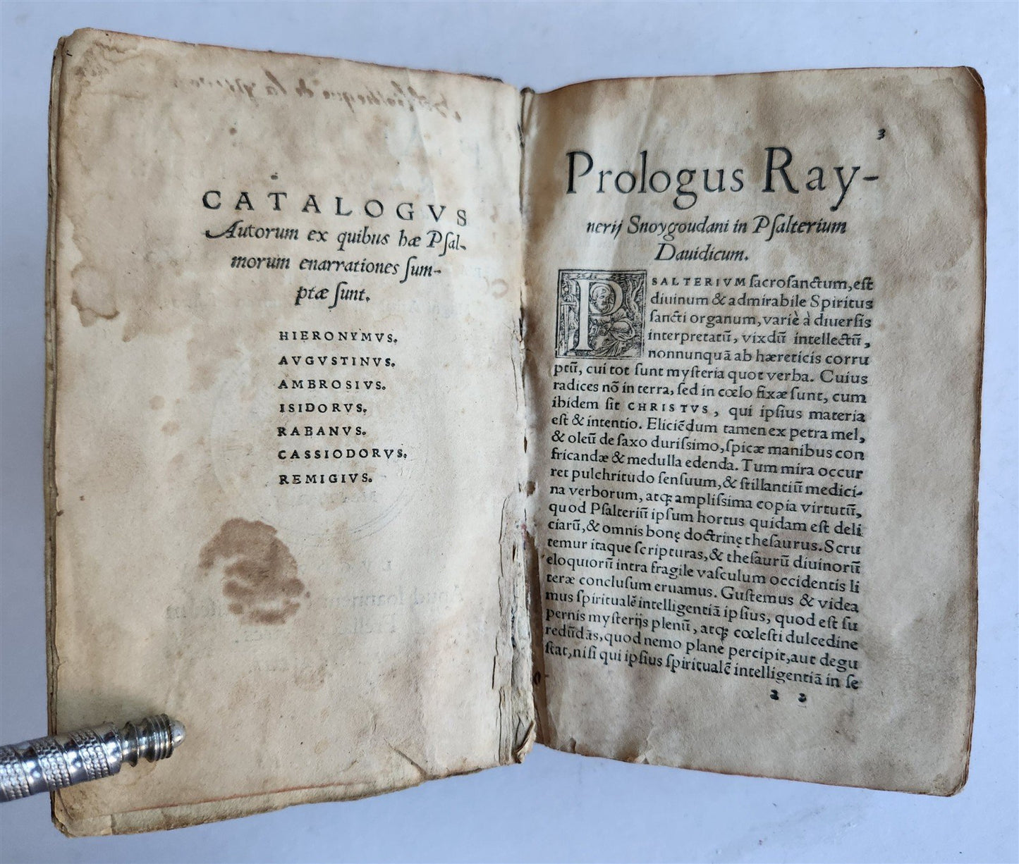 1542 PSALTER antique 16th CENTURY PSALTERIUM PARAPHRASIBUS