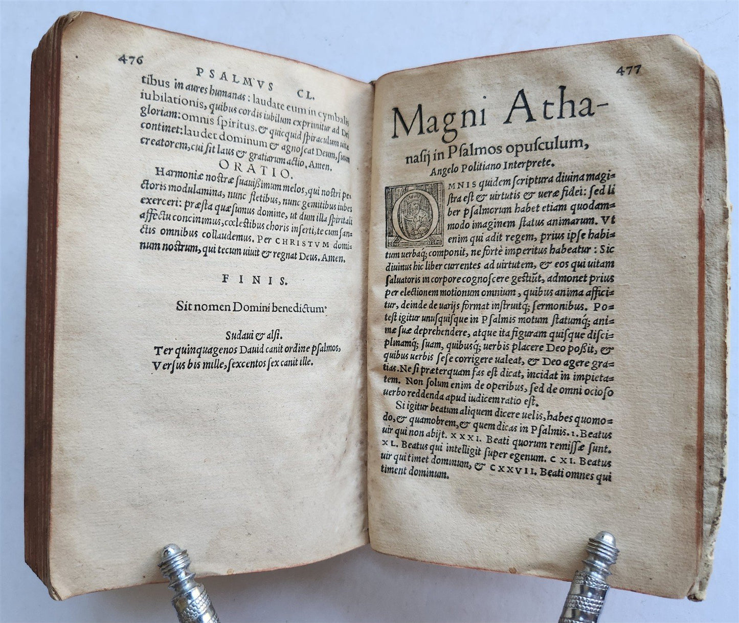 1542 PSALTER antique 16th CENTURY PSALTERIUM PARAPHRASIBUS