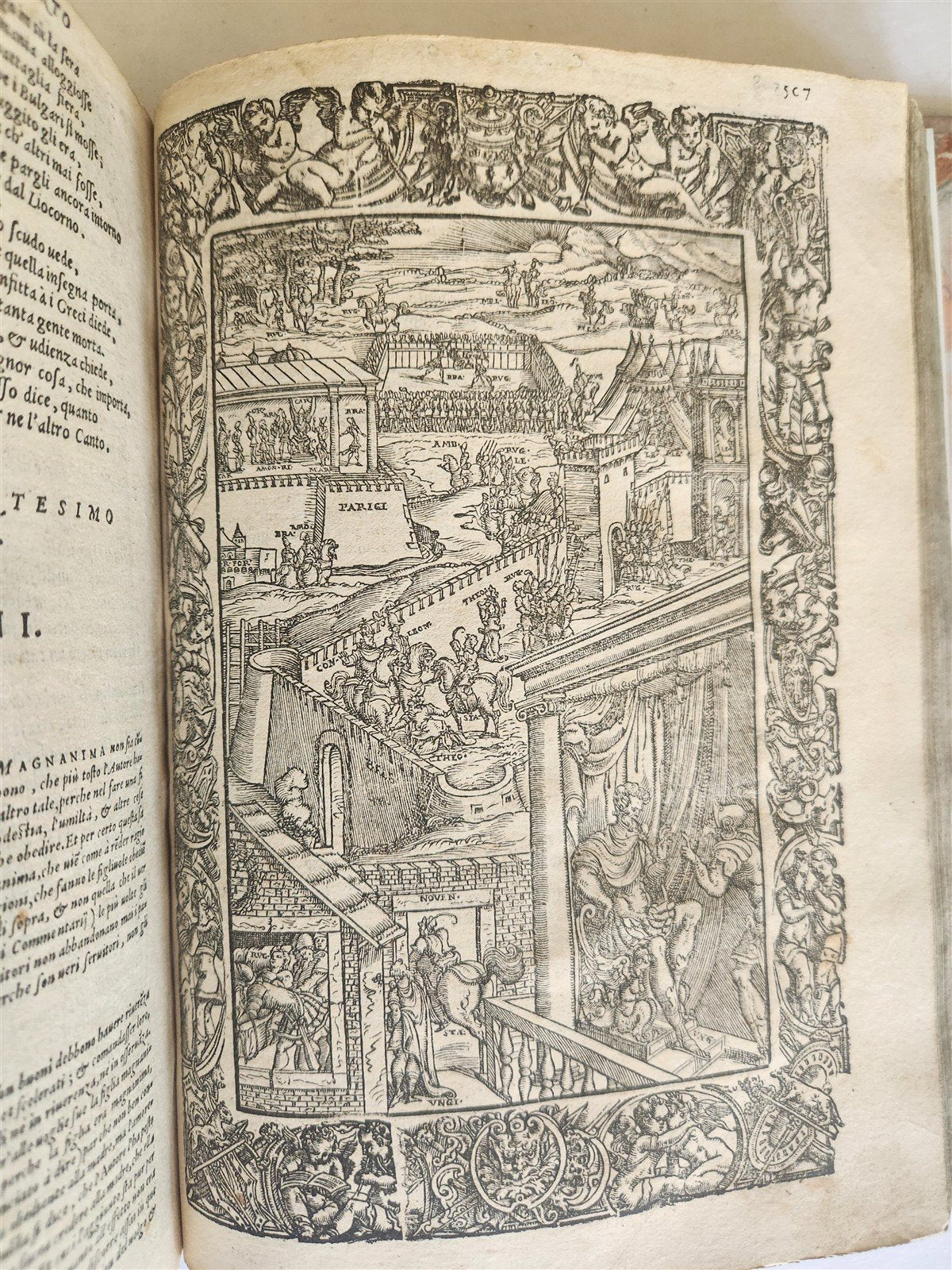 1572 ORLANDO FURIOSO by LUDOVICO ARIOSTO amazingly illustrated ANTIQUE 16th CENT