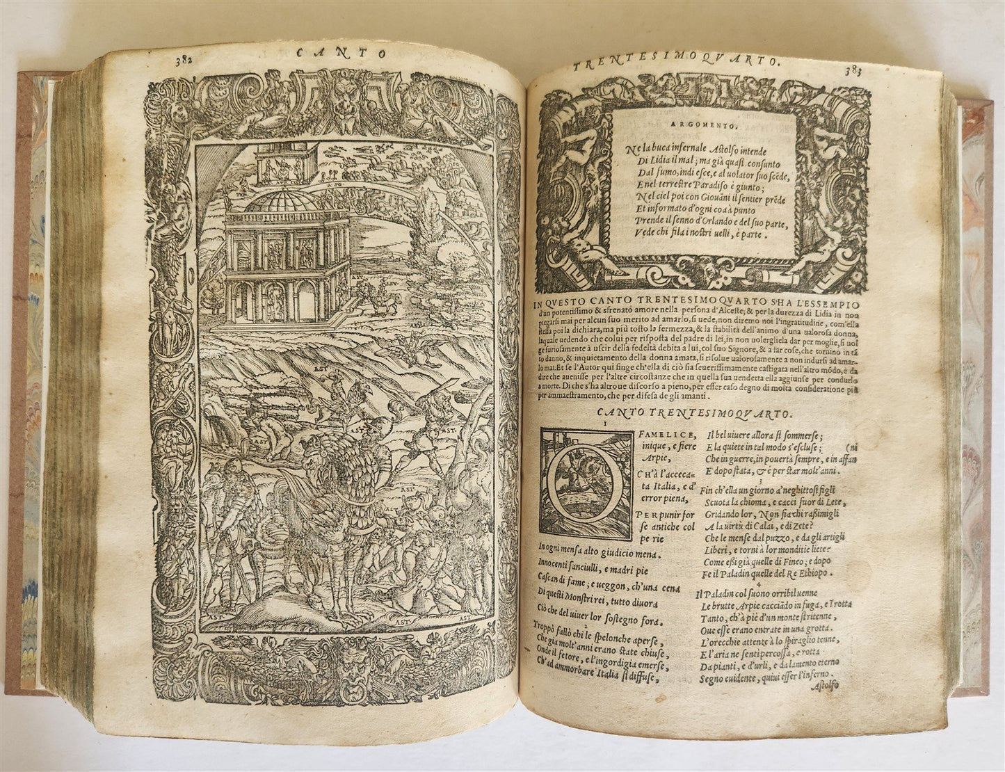 1572 ORLANDO FURIOSO by LUDOVICO ARIOSTO amazingly illustrated ANTIQUE 16th CENT