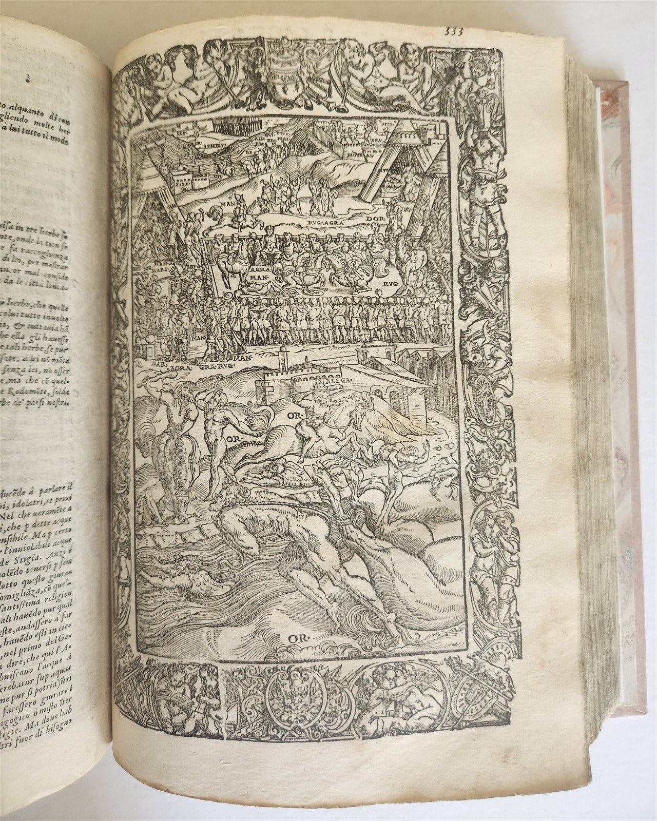 1572 ORLANDO FURIOSO by LUDOVICO ARIOSTO amazingly illustrated ANTIQUE 16th CENT