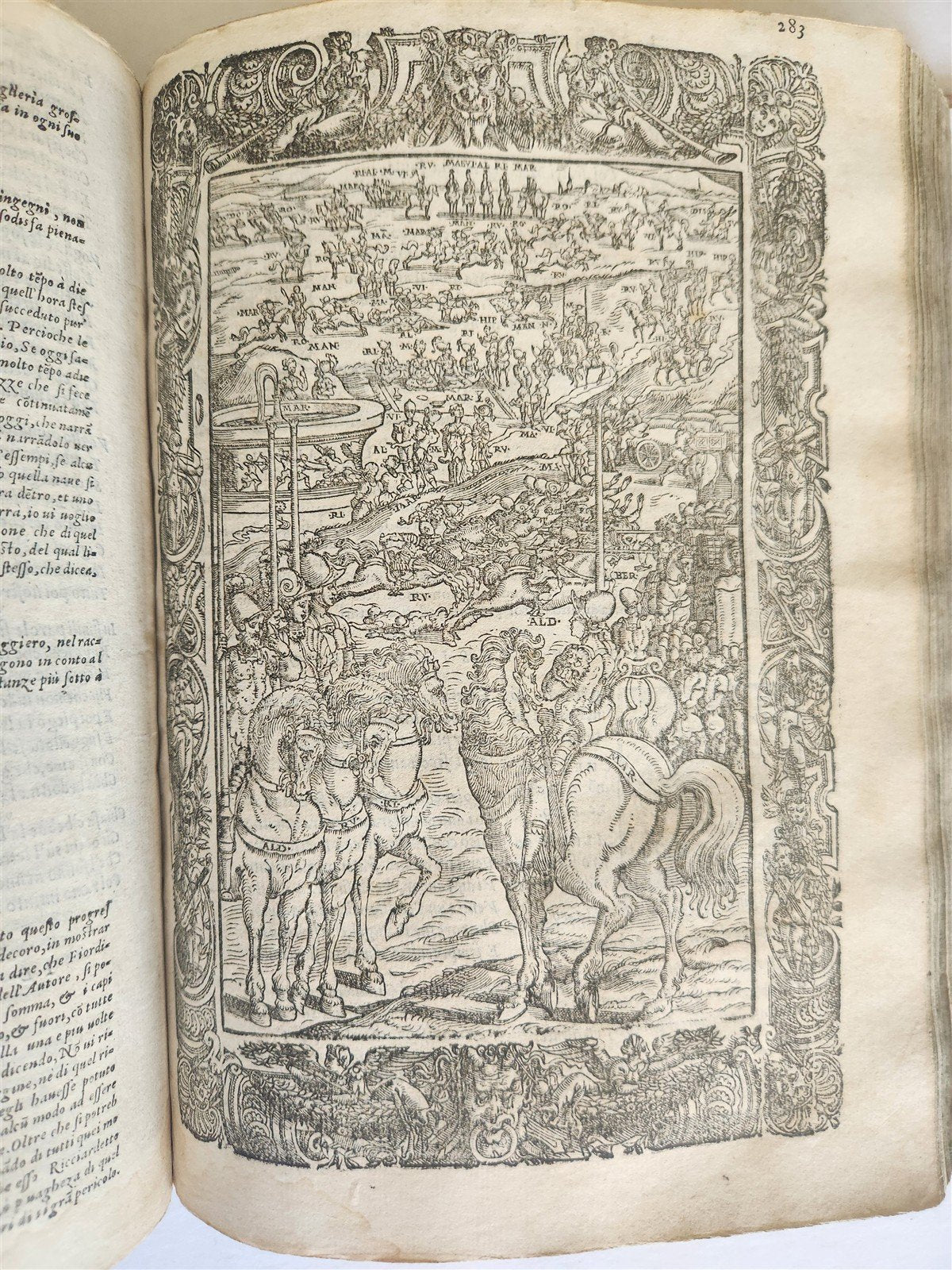 1572 ORLANDO FURIOSO by LUDOVICO ARIOSTO amazingly illustrated ANTIQUE 16th CENT
