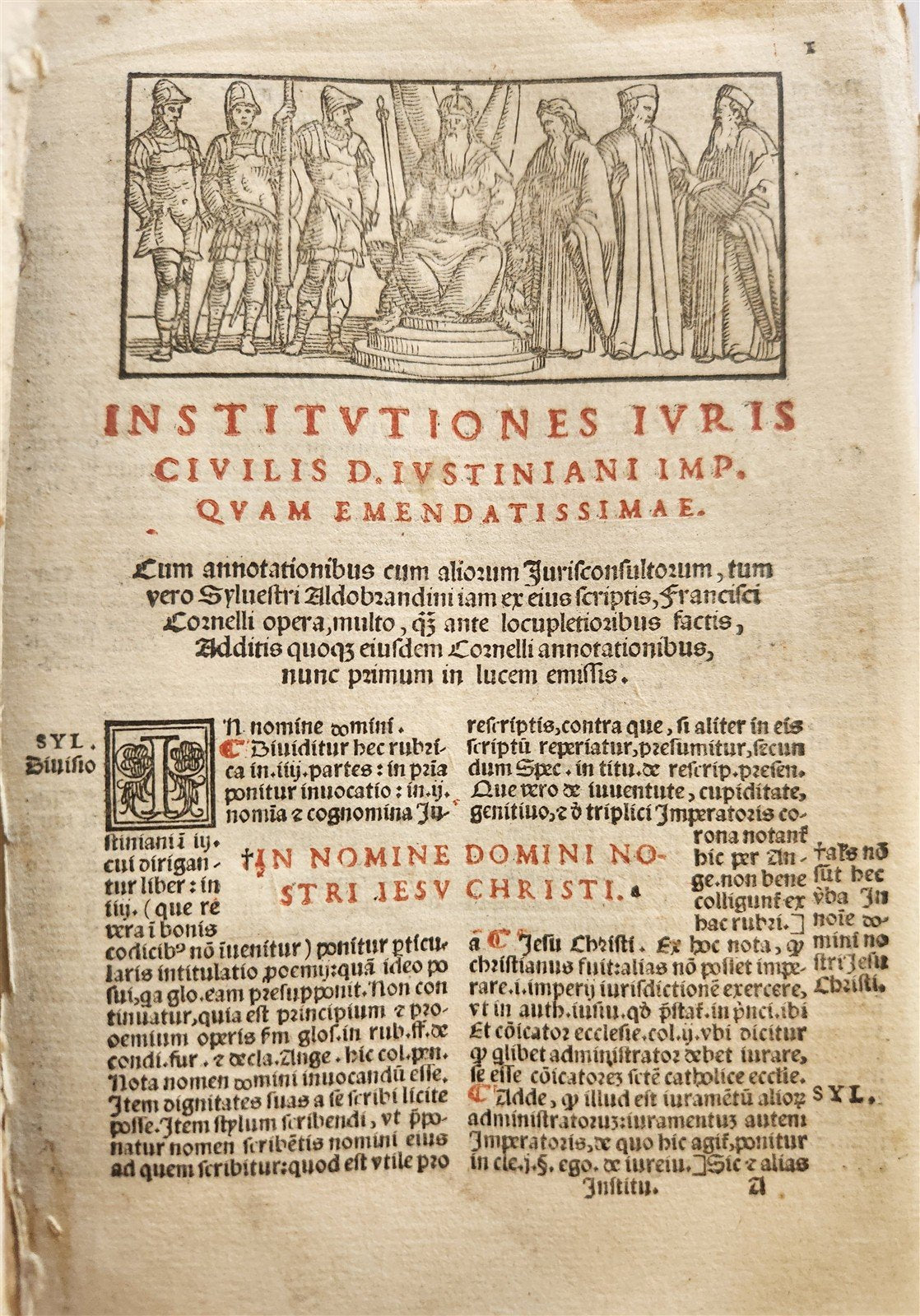 1560 LAW BOOK Institutiones Iuris Civilis D. Iustiniani ANTIQUE 16c GIUNTA PRESS