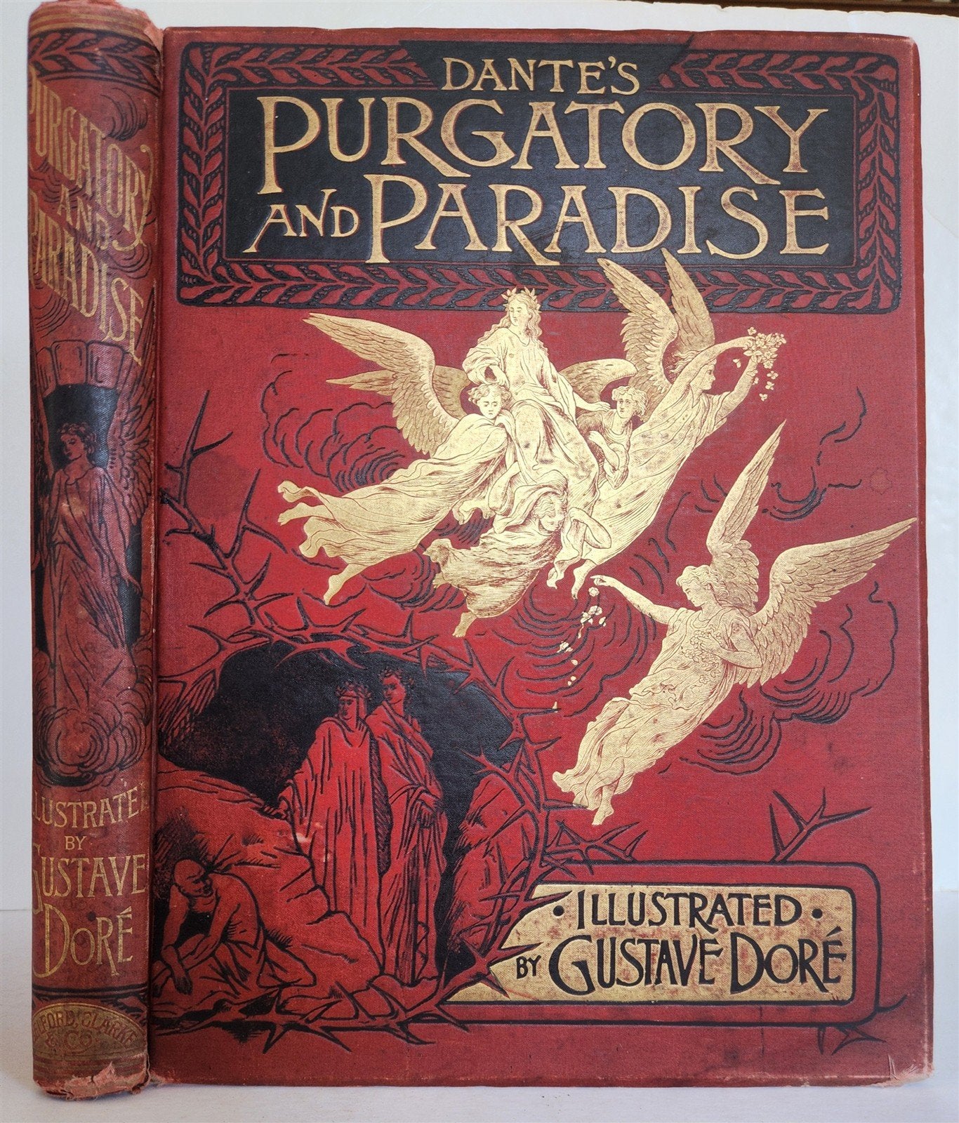 1892 DANTE ALIGHIERI antique PURGATORY AND PARADISE ILLUSTRATED by GUSTAVE DORE