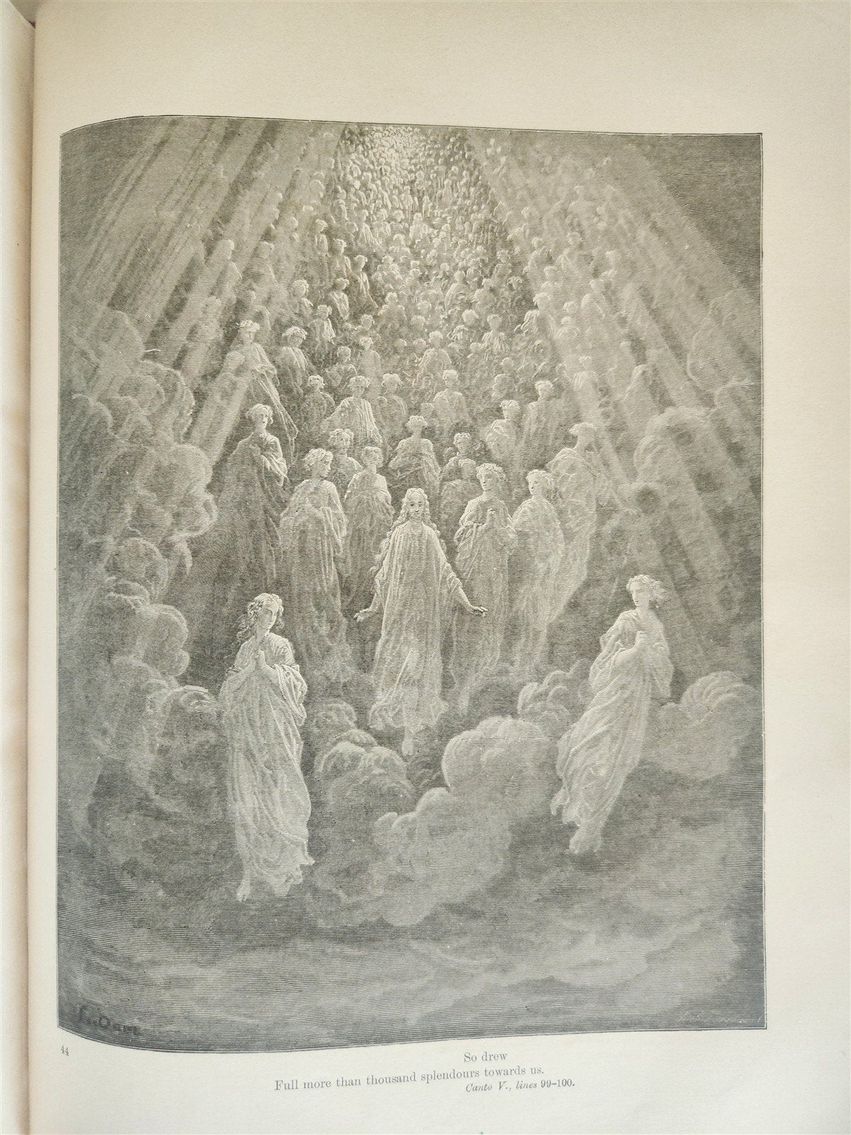 1892 DANTE ALIGHIERI antique PURGATORY AND PARADISE ILLUSTRATED by GUSTAVE DORE