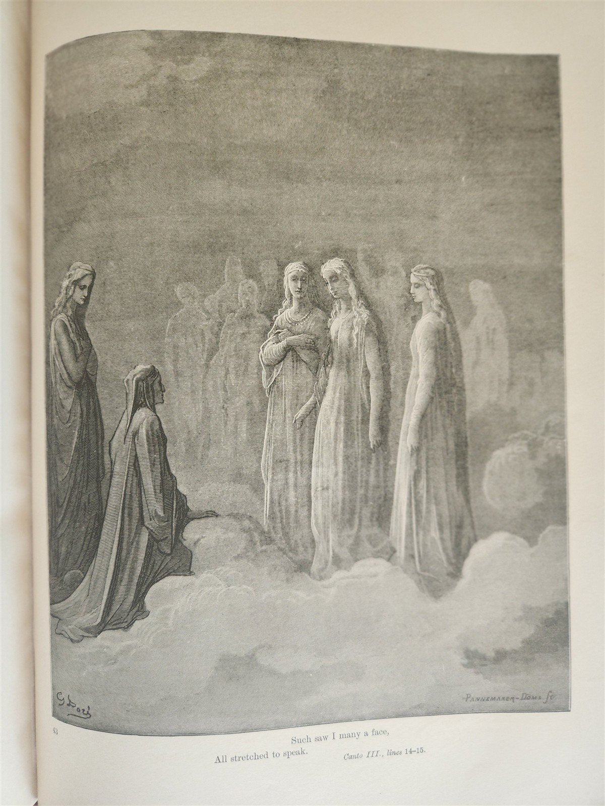 1892 DANTE ALIGHIERI antique PURGATORY AND PARADISE ILLUSTRATED by GUSTAVE DORE