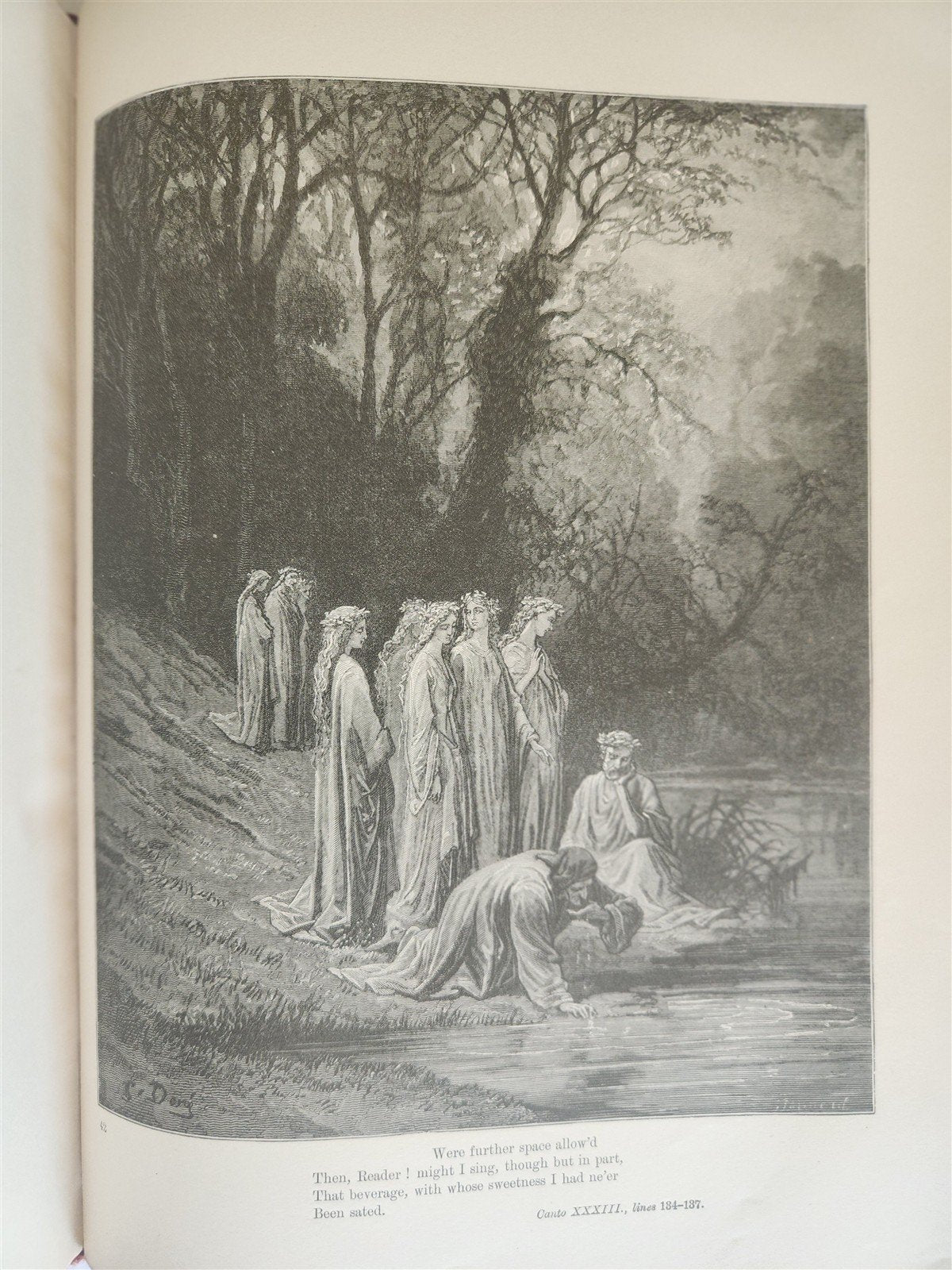 1892 DANTE ALIGHIERI antique PURGATORY AND PARADISE ILLUSTRATED by GUSTAVE DORE