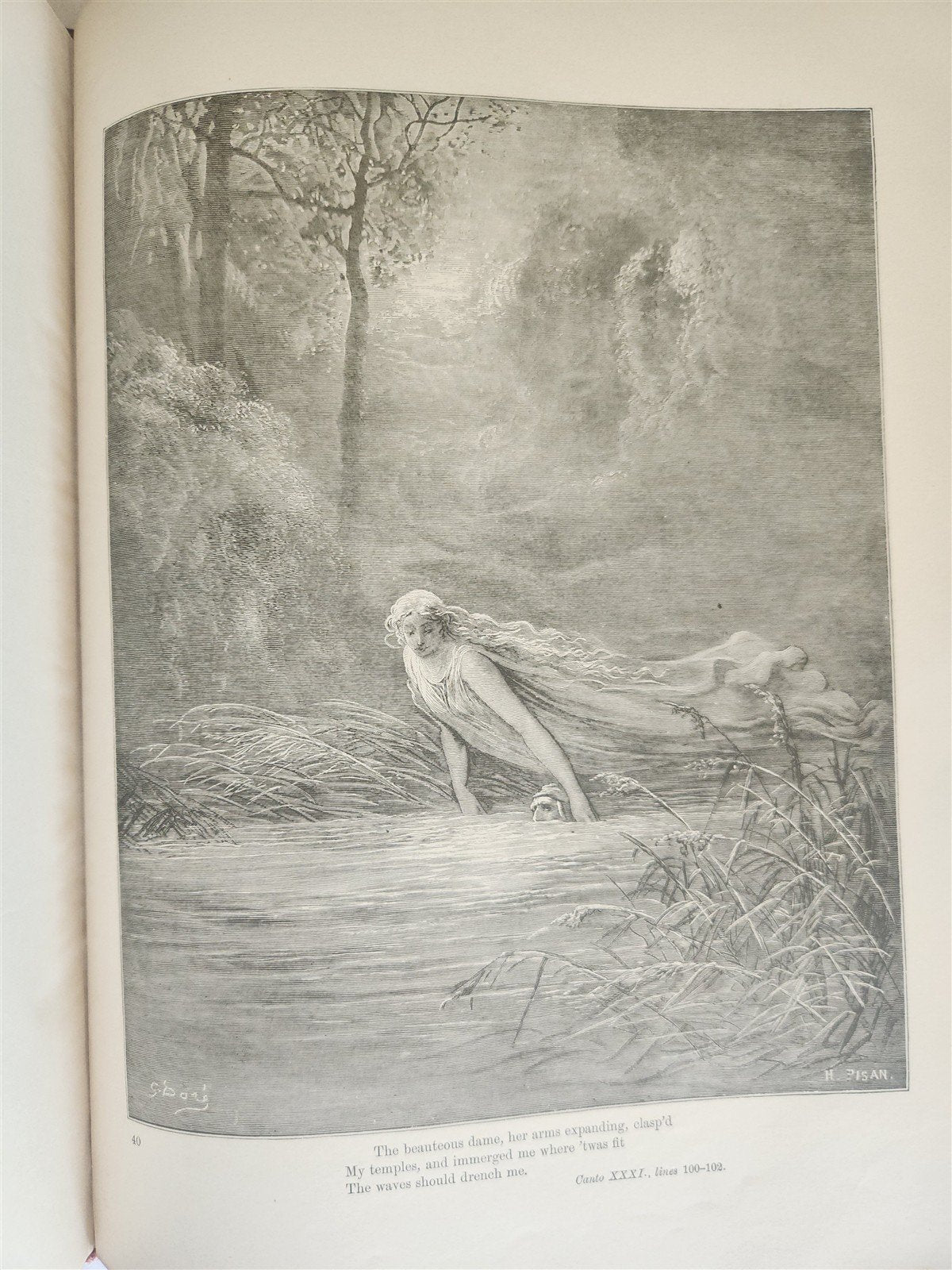 1892 DANTE ALIGHIERI antique PURGATORY AND PARADISE ILLUSTRATED by GUSTAVE DORE