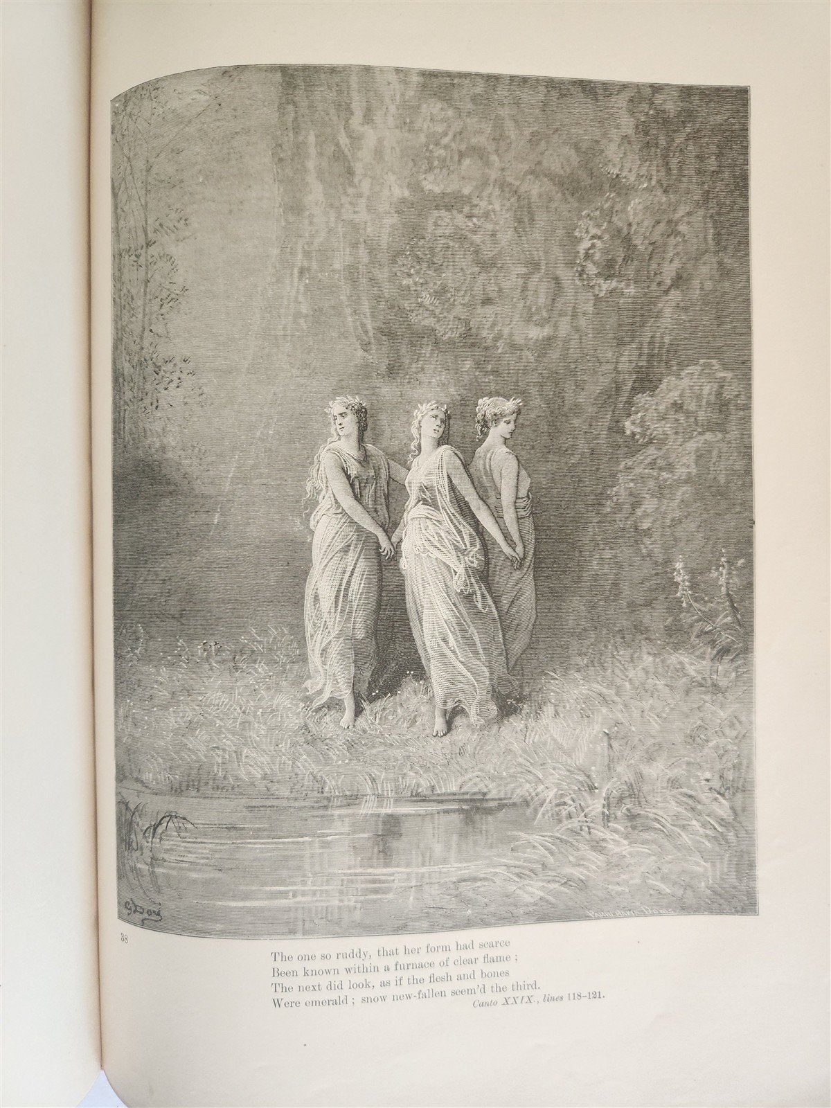 1892 DANTE ALIGHIERI antique PURGATORY AND PARADISE ILLUSTRATED by GUSTAVE DORE