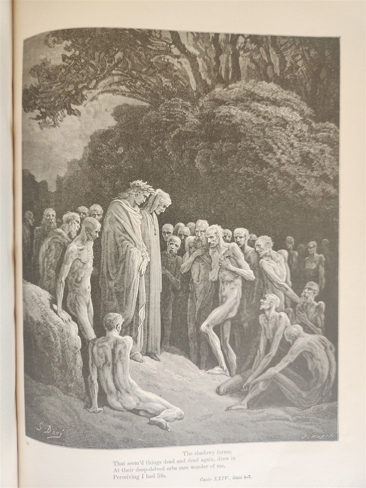 1892 DANTE ALIGHIERI antique PURGATORY AND PARADISE ILLUSTRATED by GUSTAVE DORE