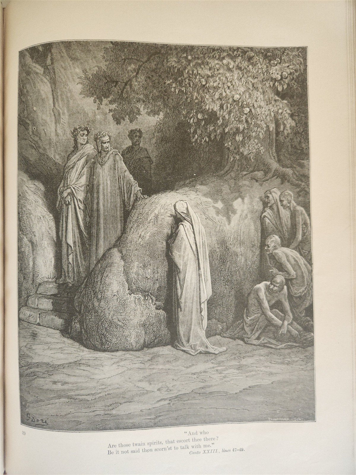 1892 DANTE ALIGHIERI antique PURGATORY AND PARADISE ILLUSTRATED by GUSTAVE DORE