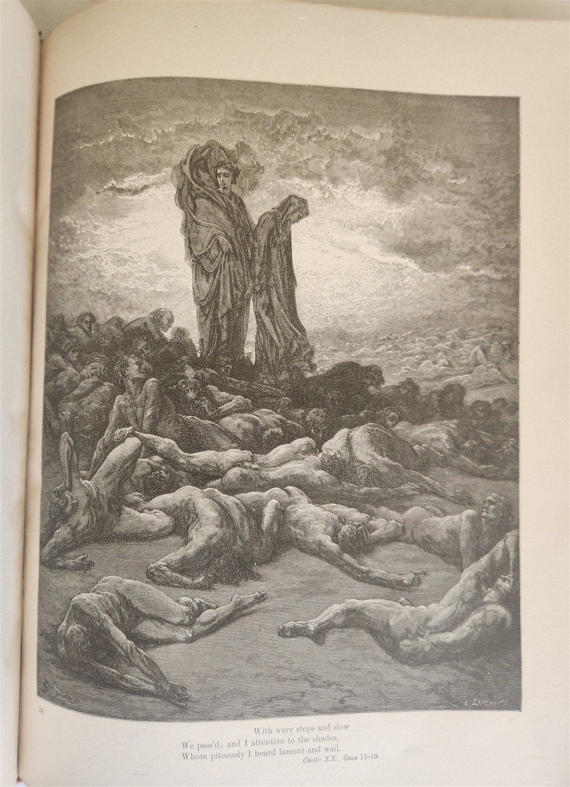 1892 DANTE ALIGHIERI antique PURGATORY AND PARADISE ILLUSTRATED by GUSTAVE DORE