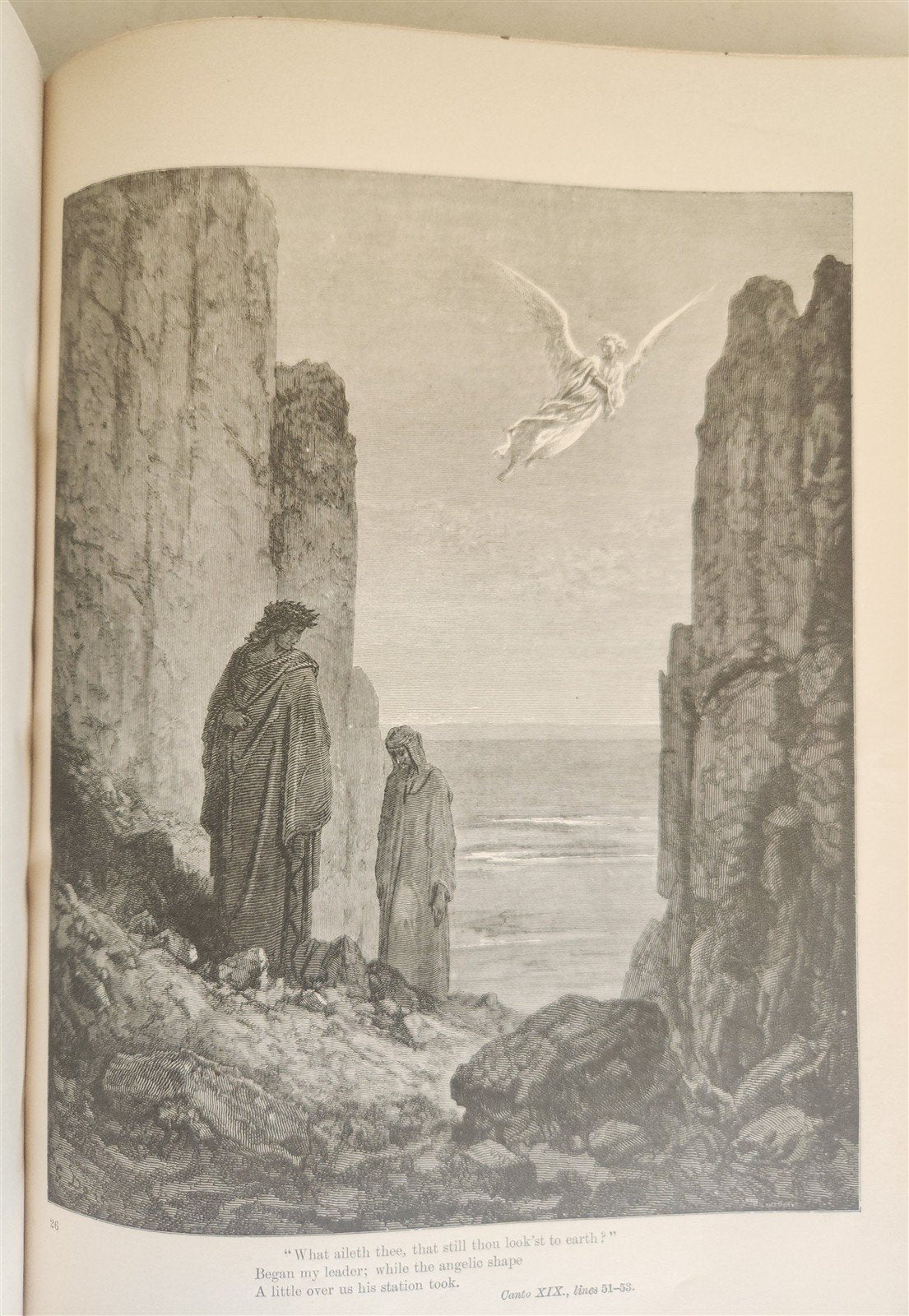 1892 DANTE ALIGHIERI antique PURGATORY AND PARADISE ILLUSTRATED by GUSTAVE DORE