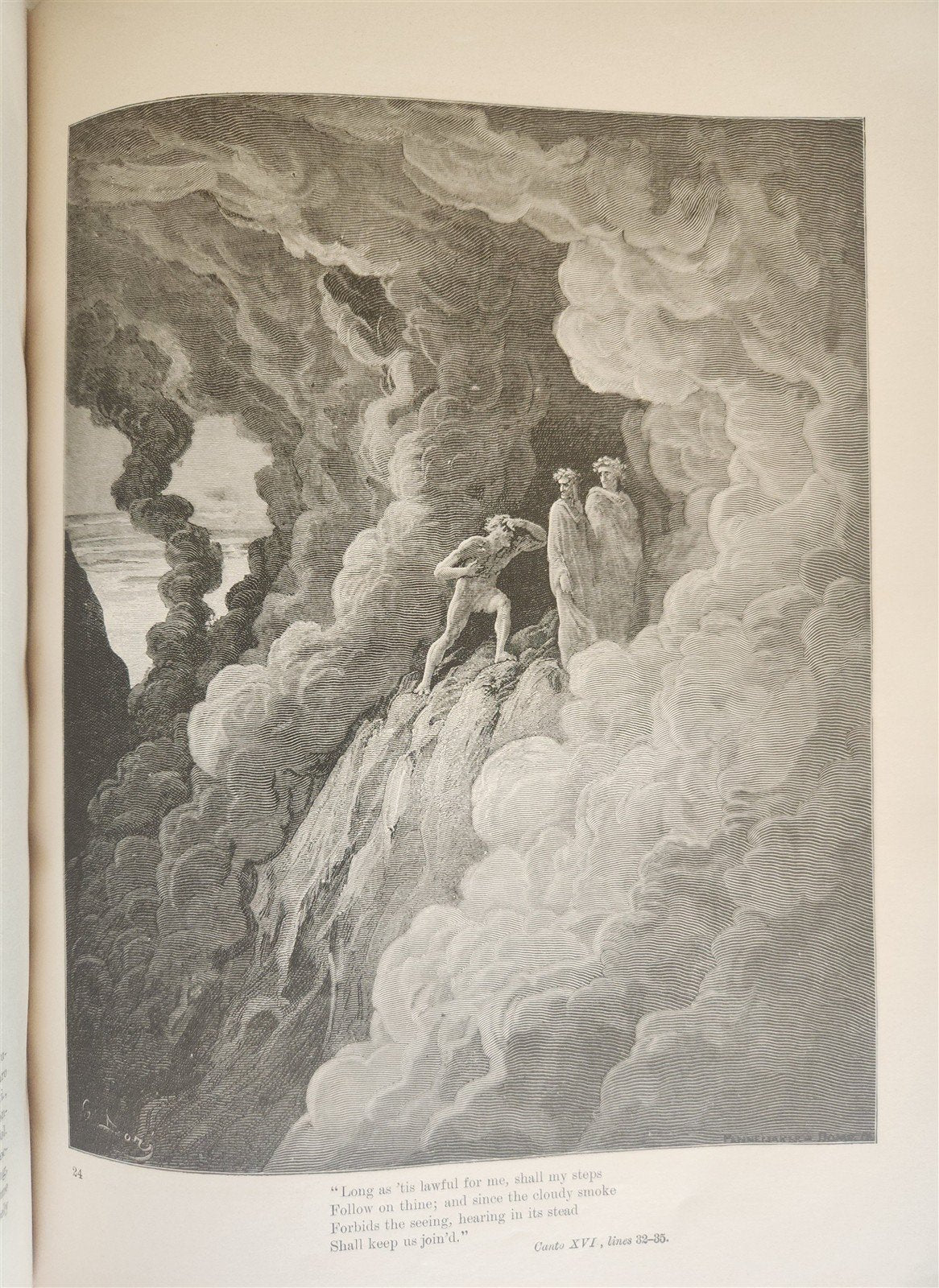 1892 DANTE ALIGHIERI antique PURGATORY AND PARADISE ILLUSTRATED by GUSTAVE DORE