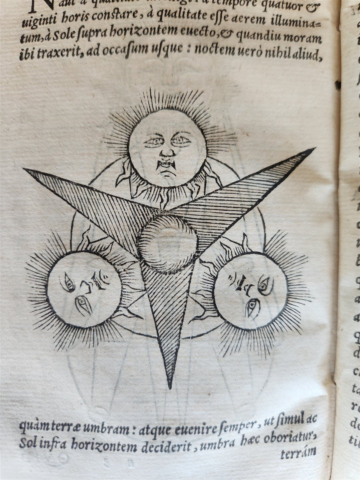 1564 SPHAERA by IOHANNES SACROBOSCO antique ILLUSTRATED astronomy