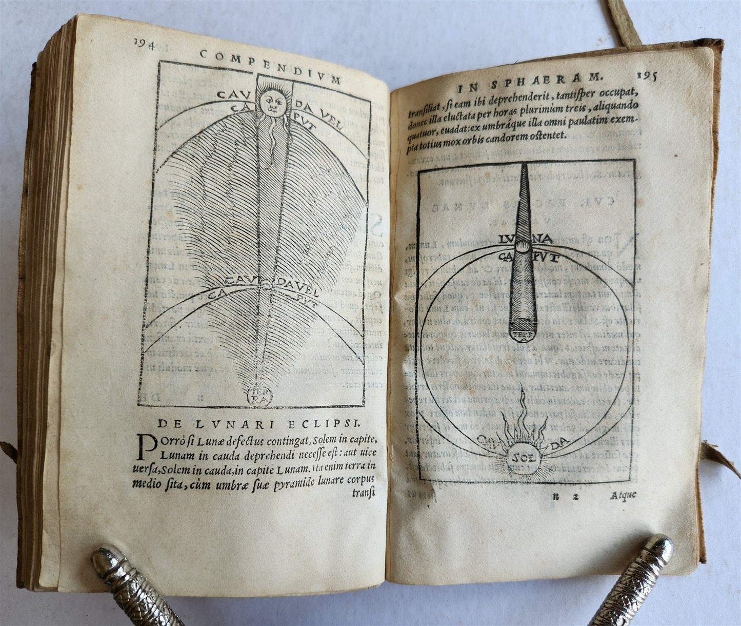 1564 SPHAERA by IOHANNES SACROBOSCO antique ILLUSTRATED astronomy