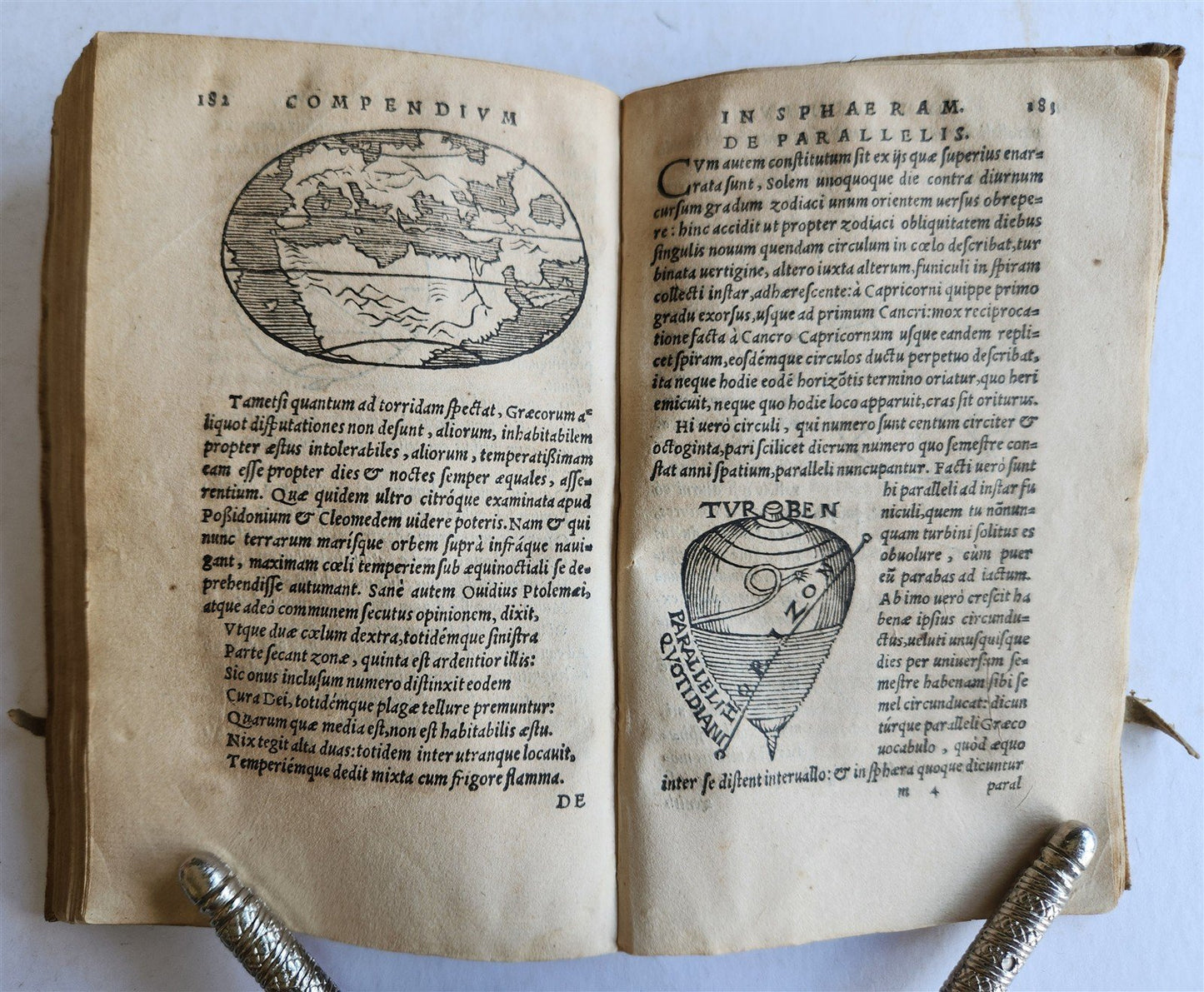1564 SPHAERA by IOHANNES SACROBOSCO antique ILLUSTRATED astronomy