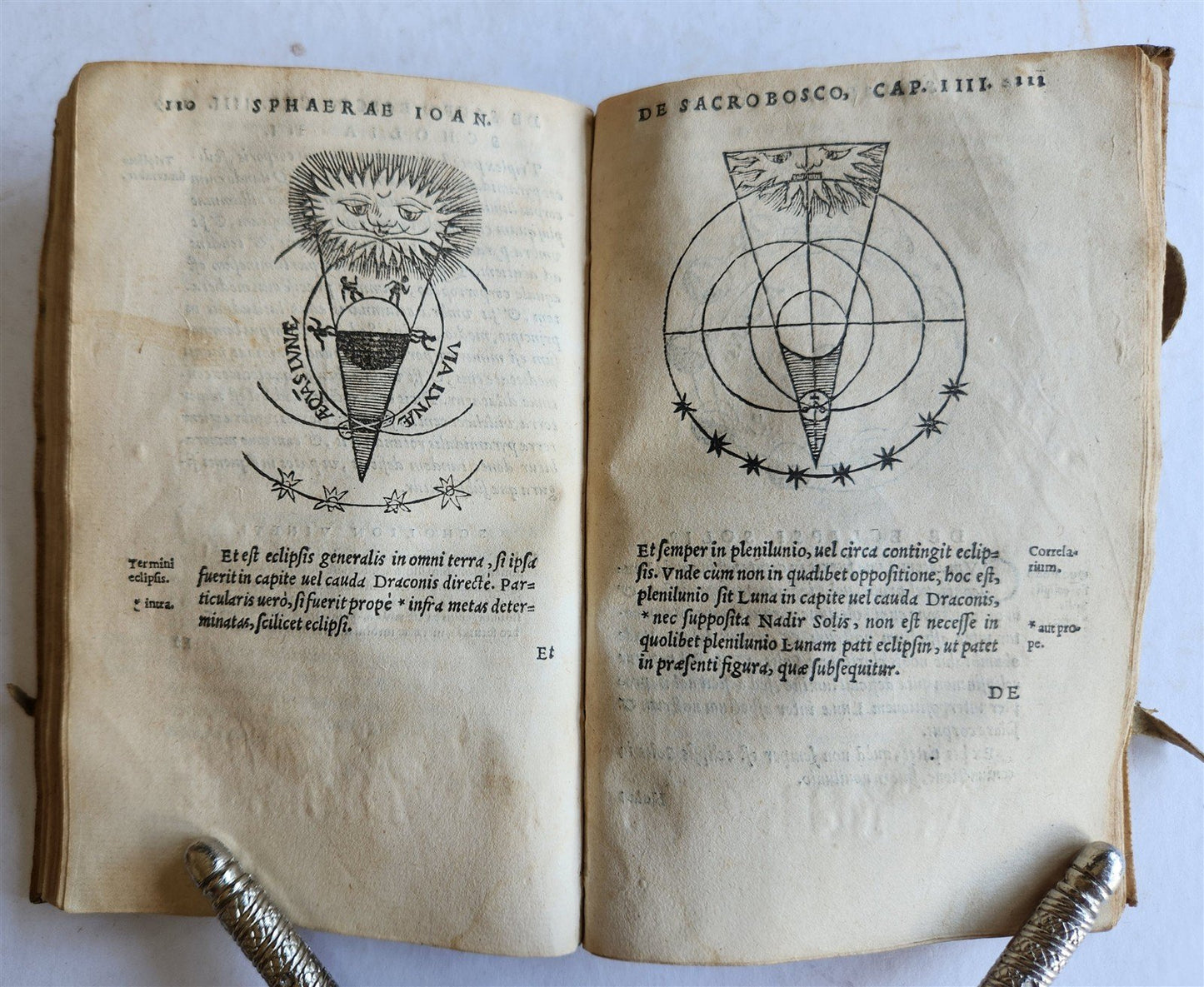 1564 SPHAERA by IOHANNES SACROBOSCO antique ILLUSTRATED astronomy