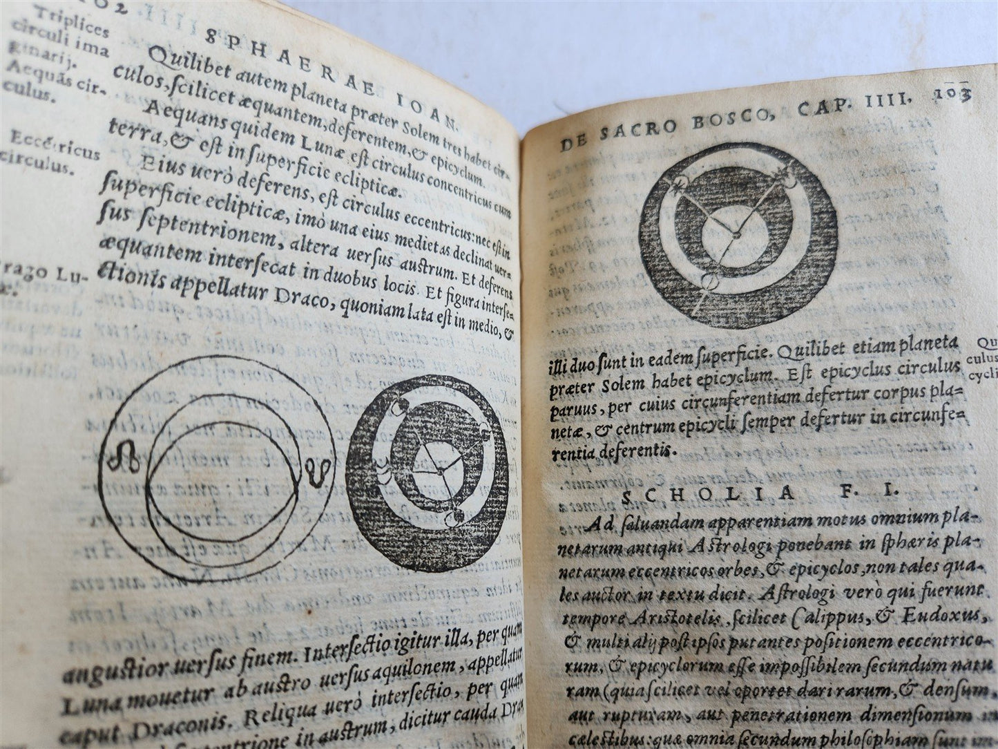1564 SPHAERA by IOHANNES SACROBOSCO antique ILLUSTRATED astronomy