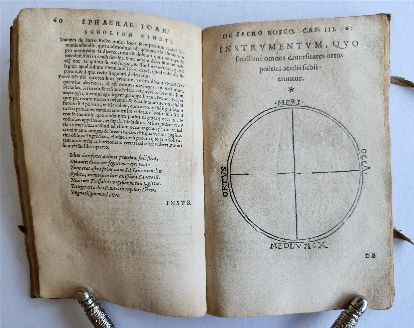1564 SPHAERA by IOHANNES SACROBOSCO antique ILLUSTRATED astronomy