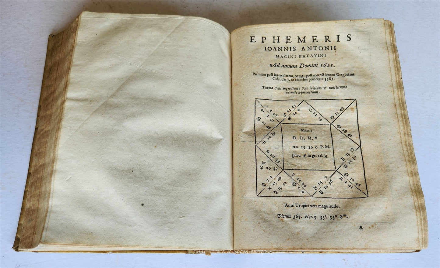 1616 Ephemerides Coelestium Motuum ANTIQUE astronomy astrology Giovanni Magini
