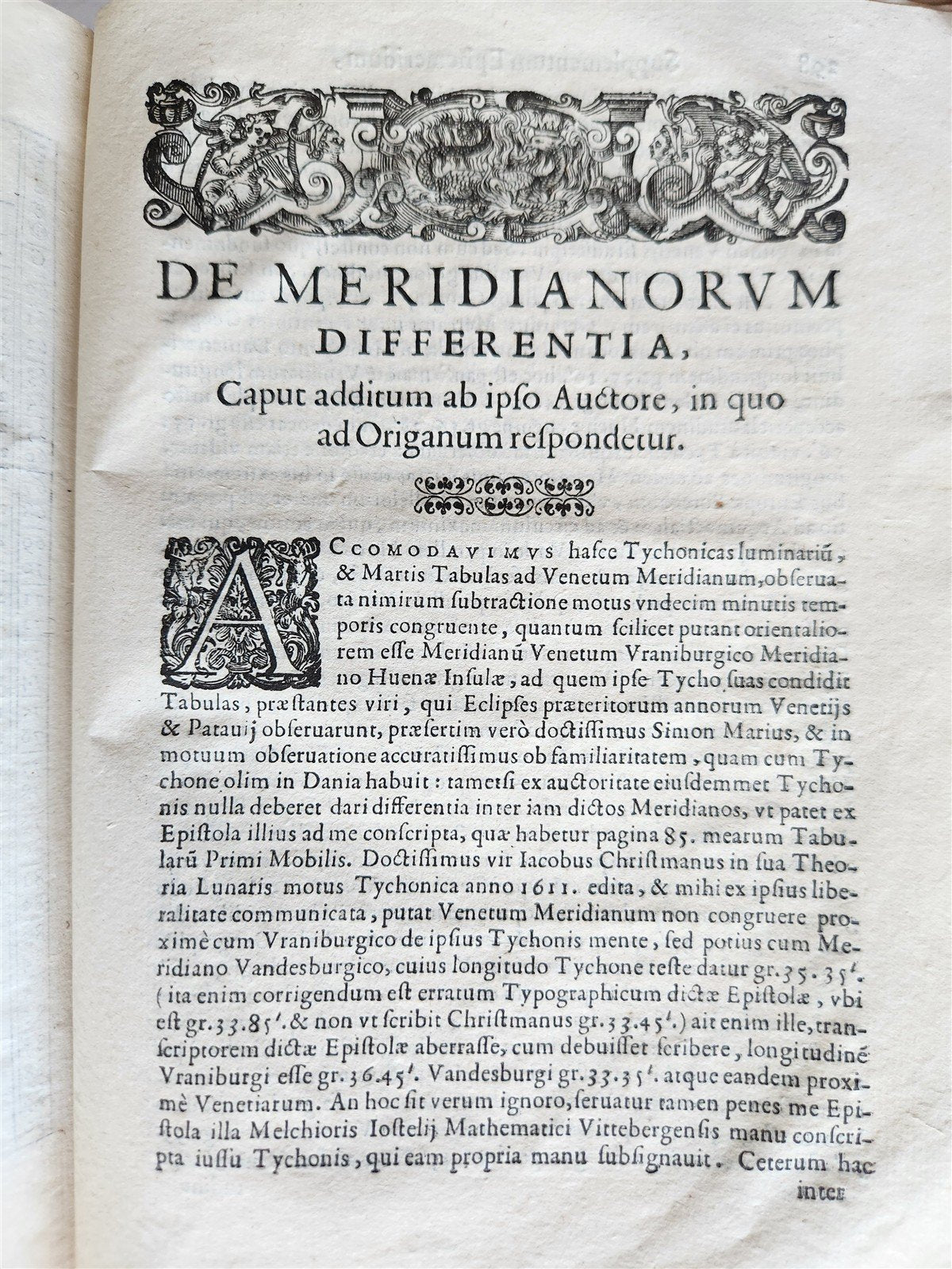 1616 Ephemerides Coelestium Motuum ANTIQUE astronomy astrology Giovanni Magini