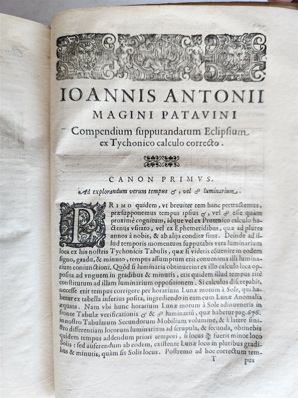 1616 Ephemerides Coelestium Motuum ANTIQUE astronomy astrology Giovanni Magini