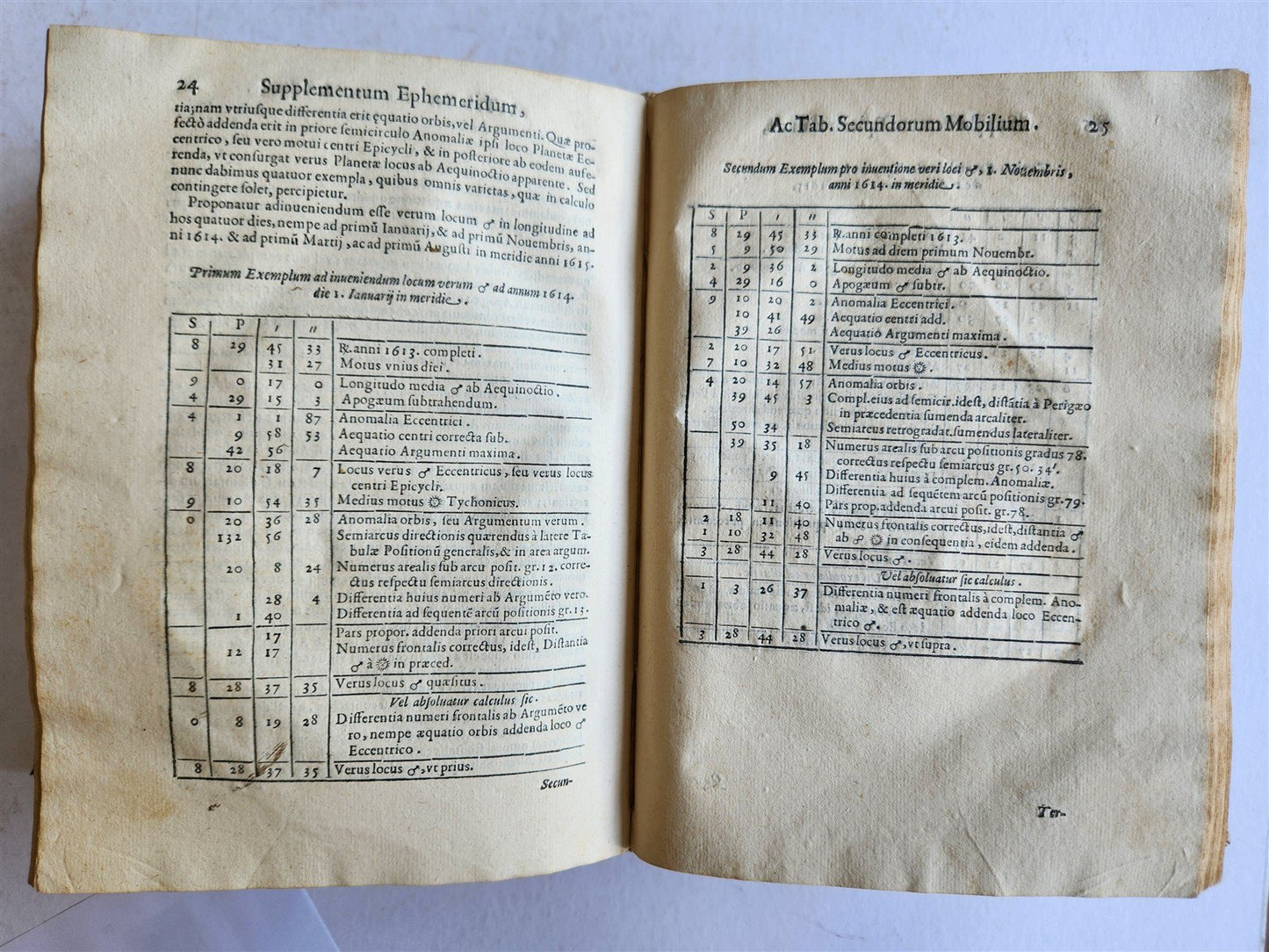 1616 Ephemerides Coelestium Motuum ANTIQUE astronomy astrology Giovanni Magini