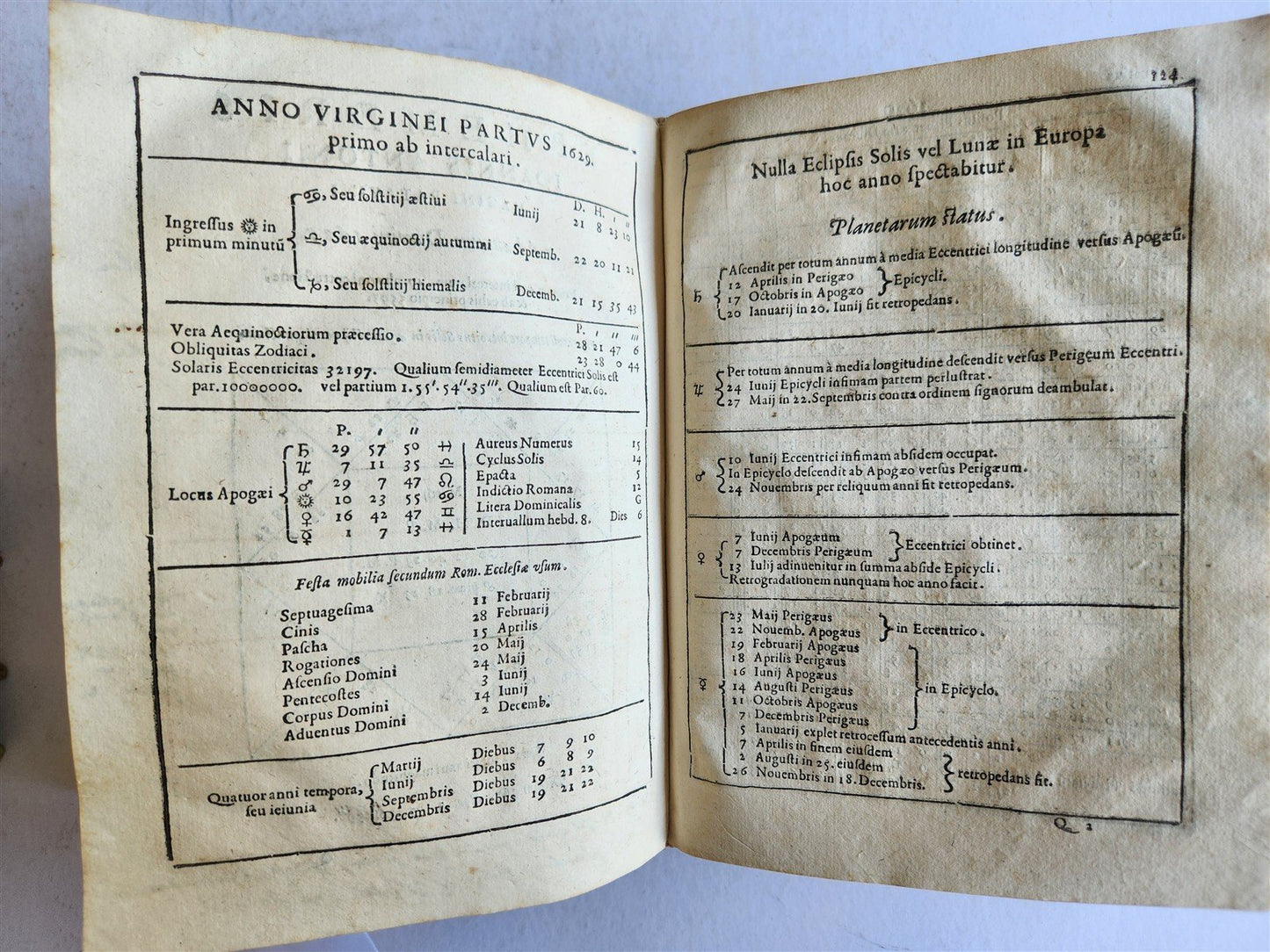 1616 Ephemerides Coelestium Motuum ANTIQUE astronomy astrology Giovanni Magini