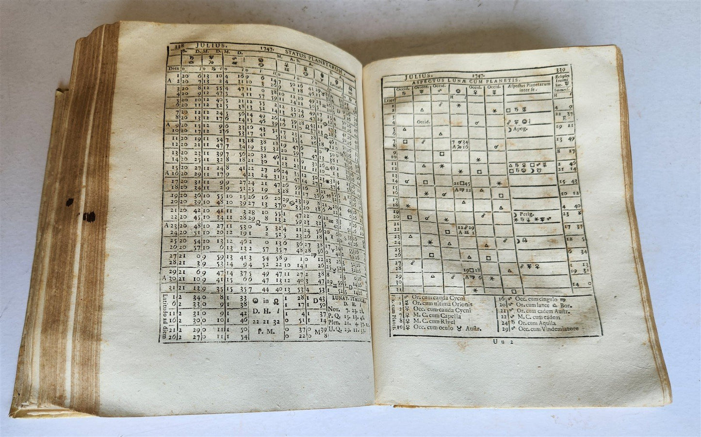 1720 Ephemerides Motuum Coelestium ANTIQUE astronomy astrology Antonio Ghislieri