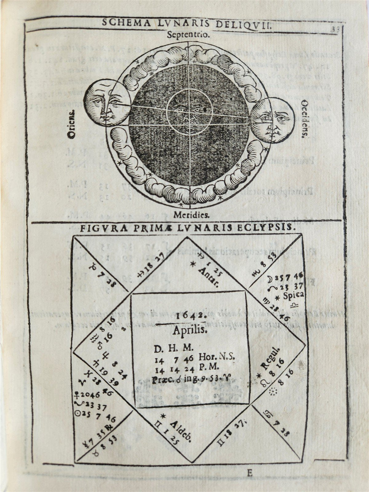 1640 Ephemerides Motuum Coelestium ANTIQUE astronomy astrology F.Montebruni